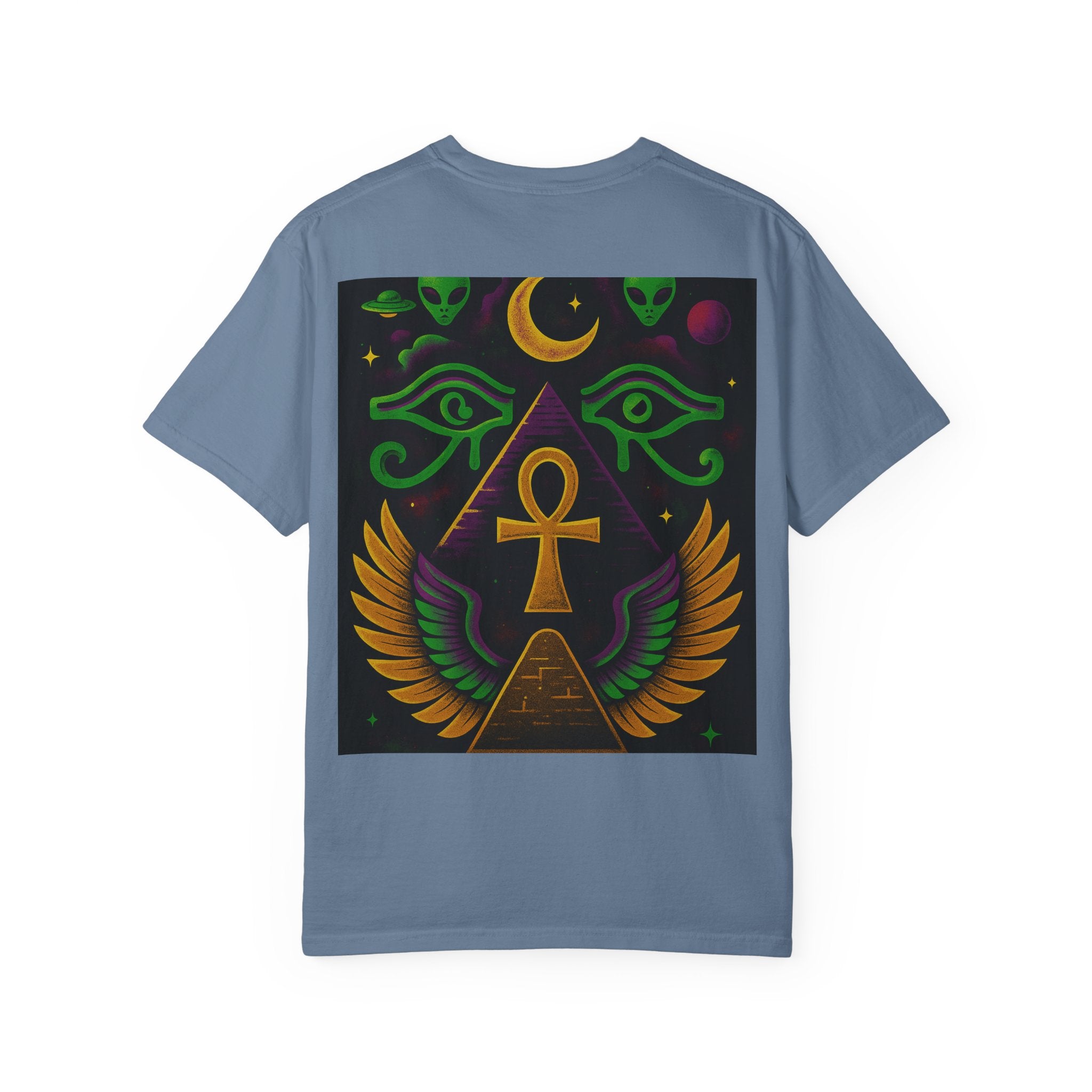 Mystical Ankh Graphic T-Shirt, Unisex Tee, Spiritual Gift, Unique Fashion, Festival Wear, Everyday Comfort