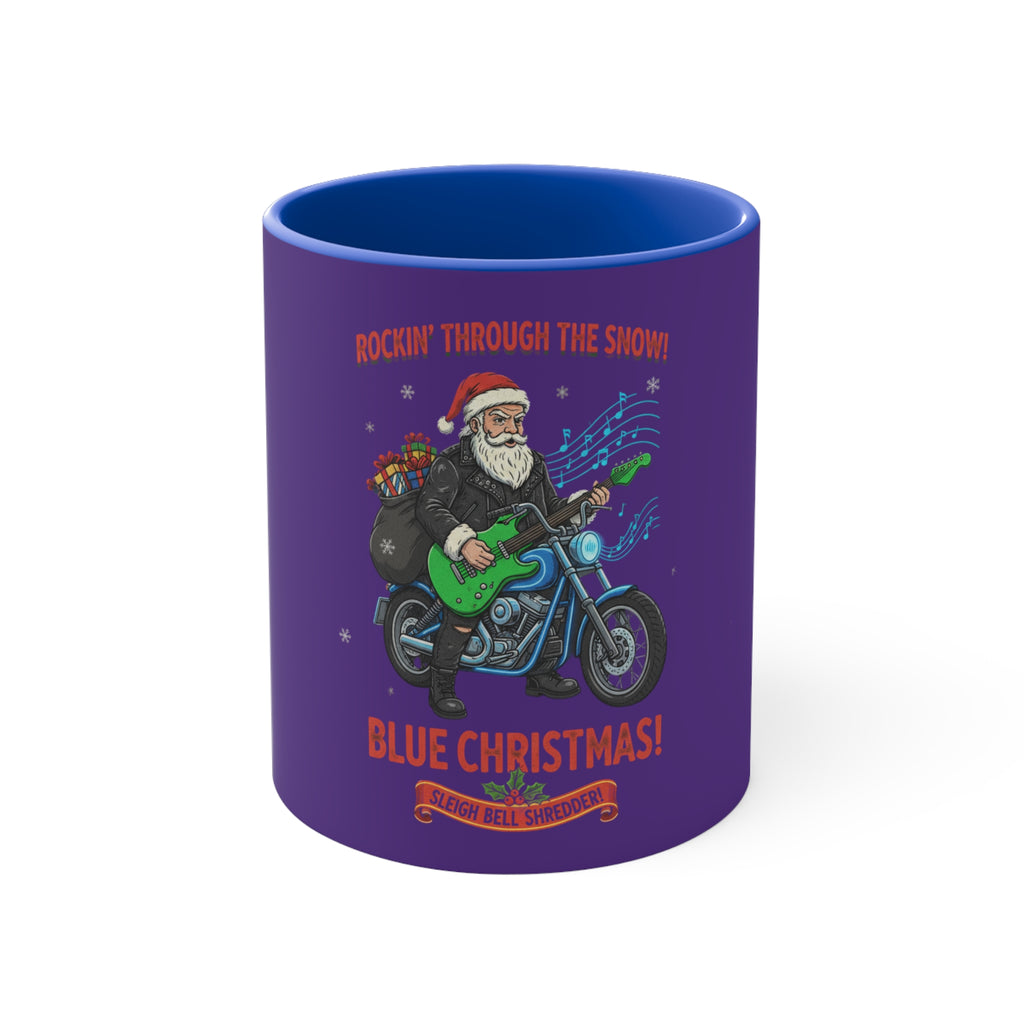 11oz Accent Mug With Custom Artwork In Blue And White Green And White Red And White Pink And White Ceramic