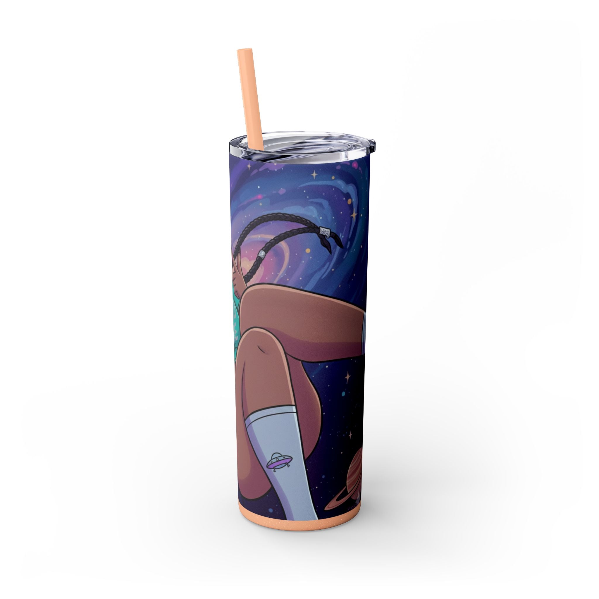 Astro Babe Skinny Tumbler — 20oz Cosmic Straw Cup