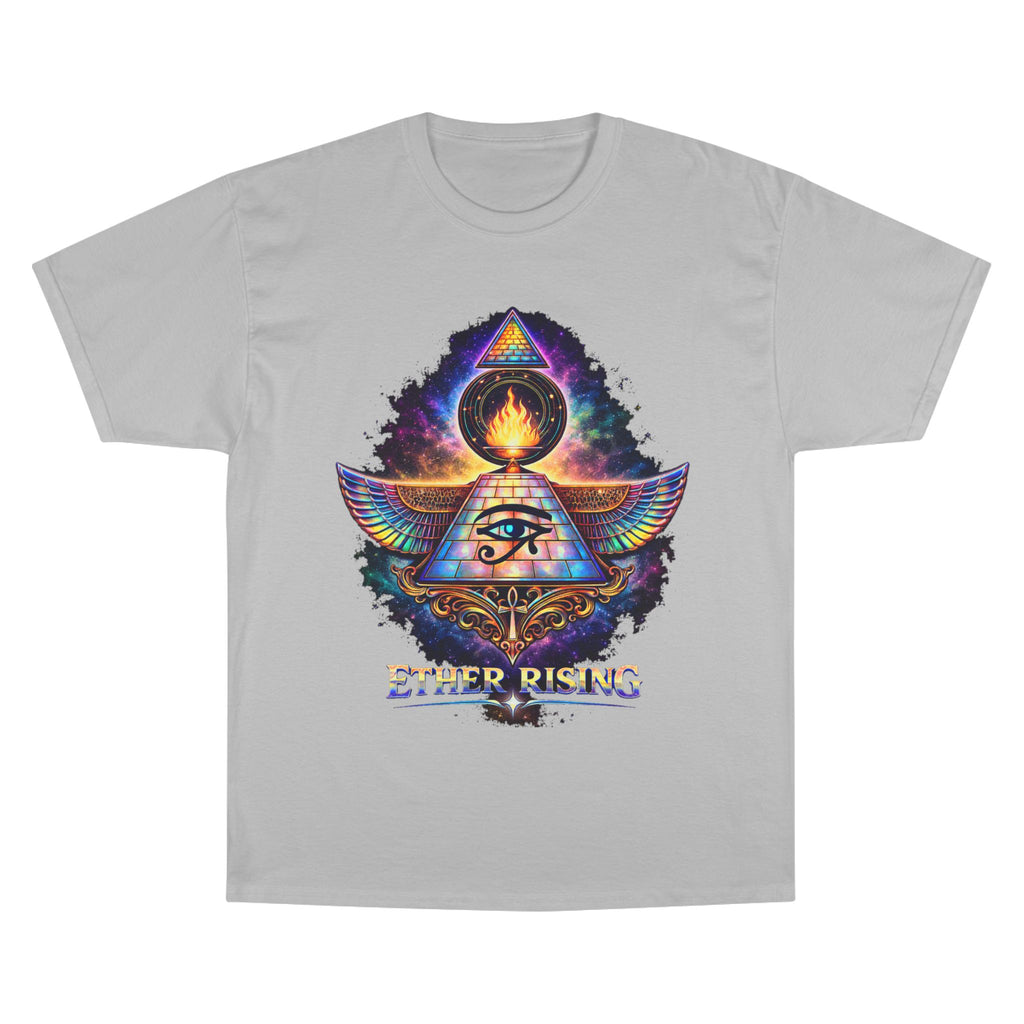 Ether Rising T-Shirt — Mystic All-Seeing Eye Graphic Tee Printify