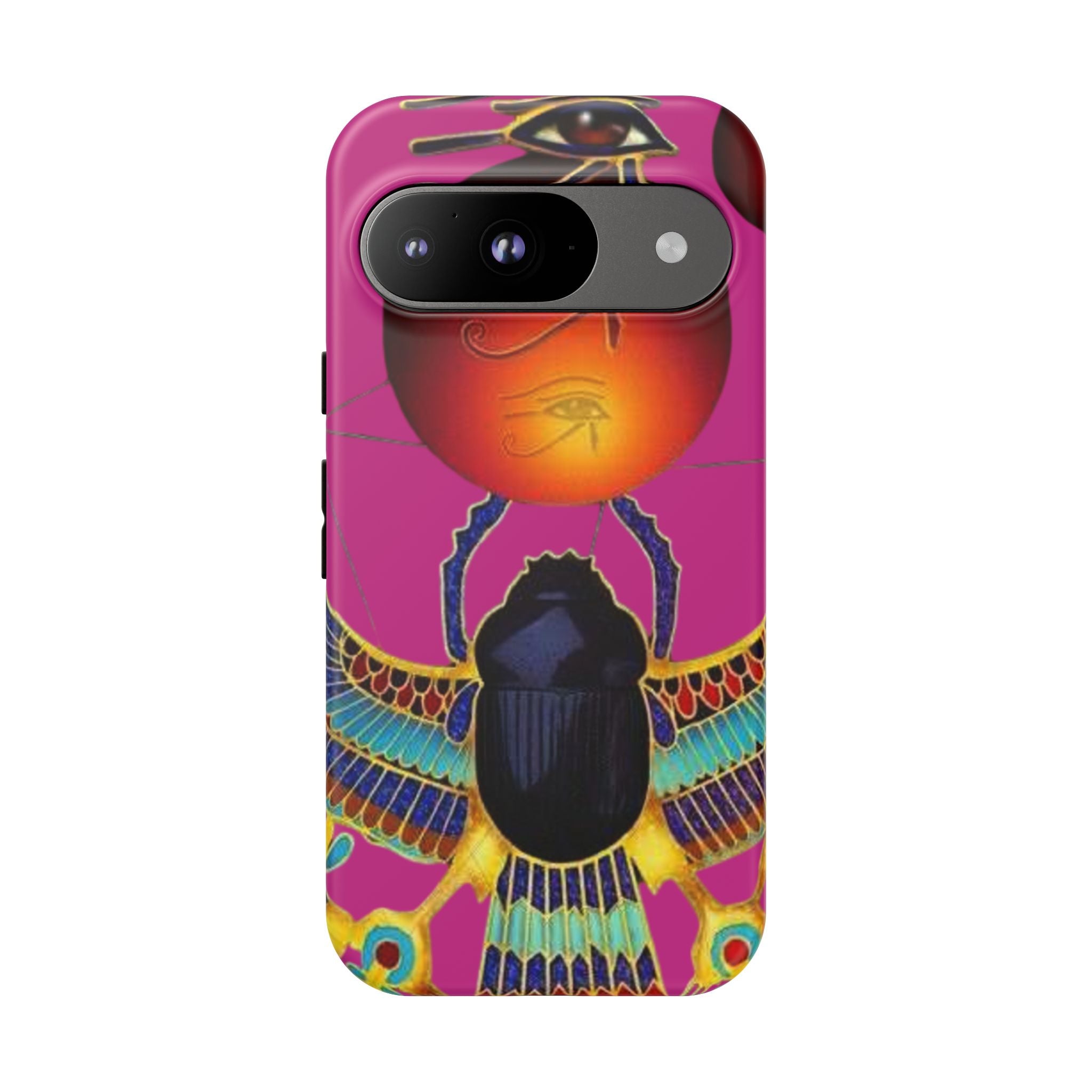 Vibrant Phone Case with Egyptian Inspired Design, Durable Phone Cover, Unique Gift for Her, Artful Accessory for Everyday Use