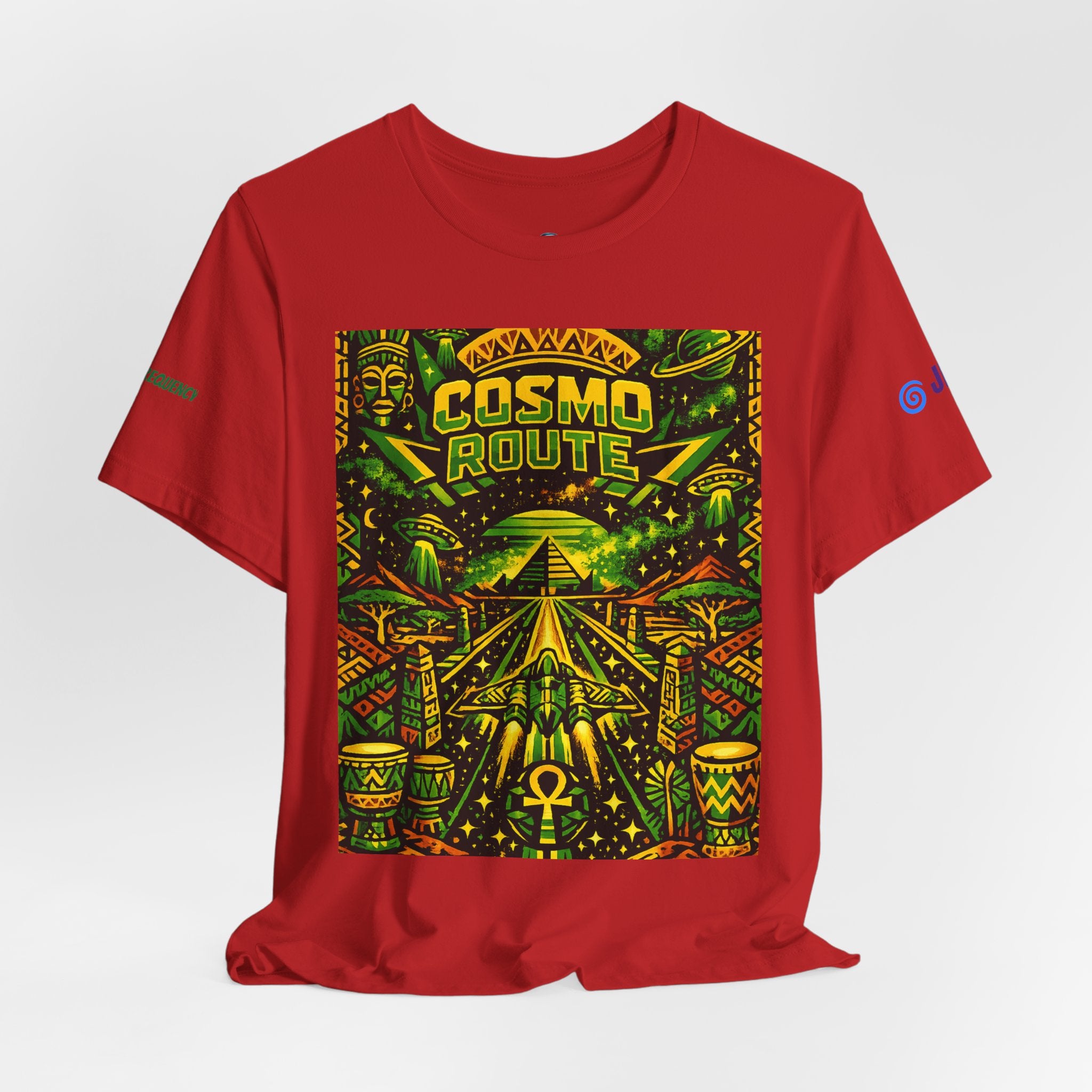 Cosmo Route / Ether Rising  ✅️✅️✅️ Tee — Cosmic Roots Collection Printify