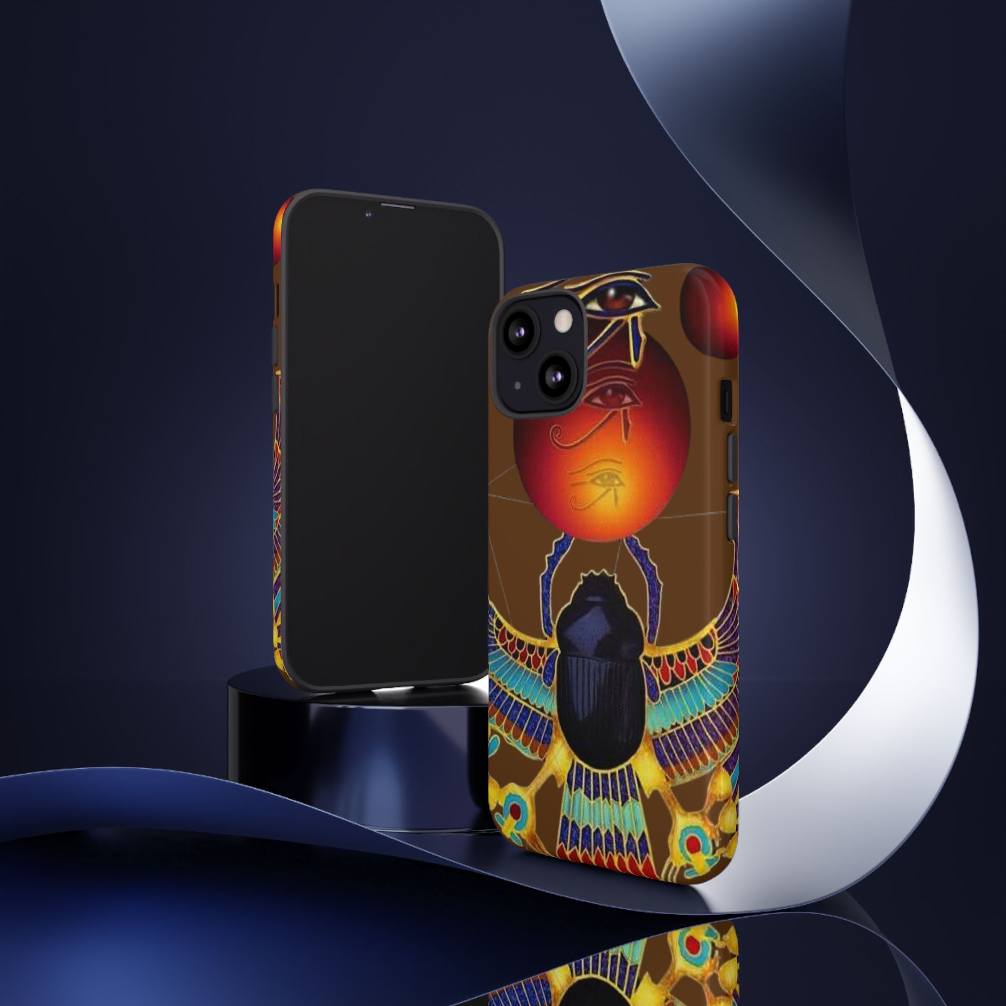 Egyptian Scarab Phone Case | Tough Cases for Unique Style, Protective Cases, Artistic Phone Covers, Gifts for Art Lovers