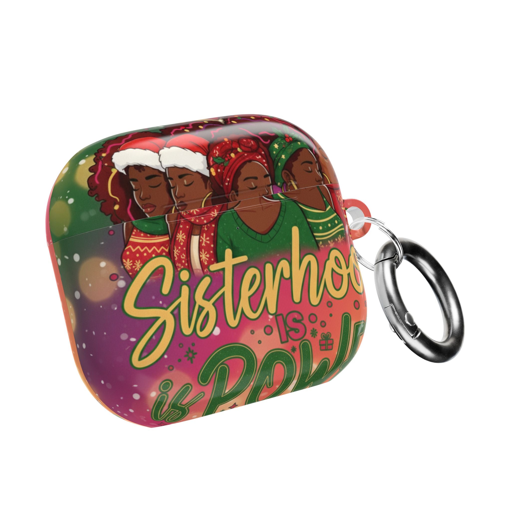 AirPod Case — "Sisterhood Is Power" Holiday African American Women Design🎁