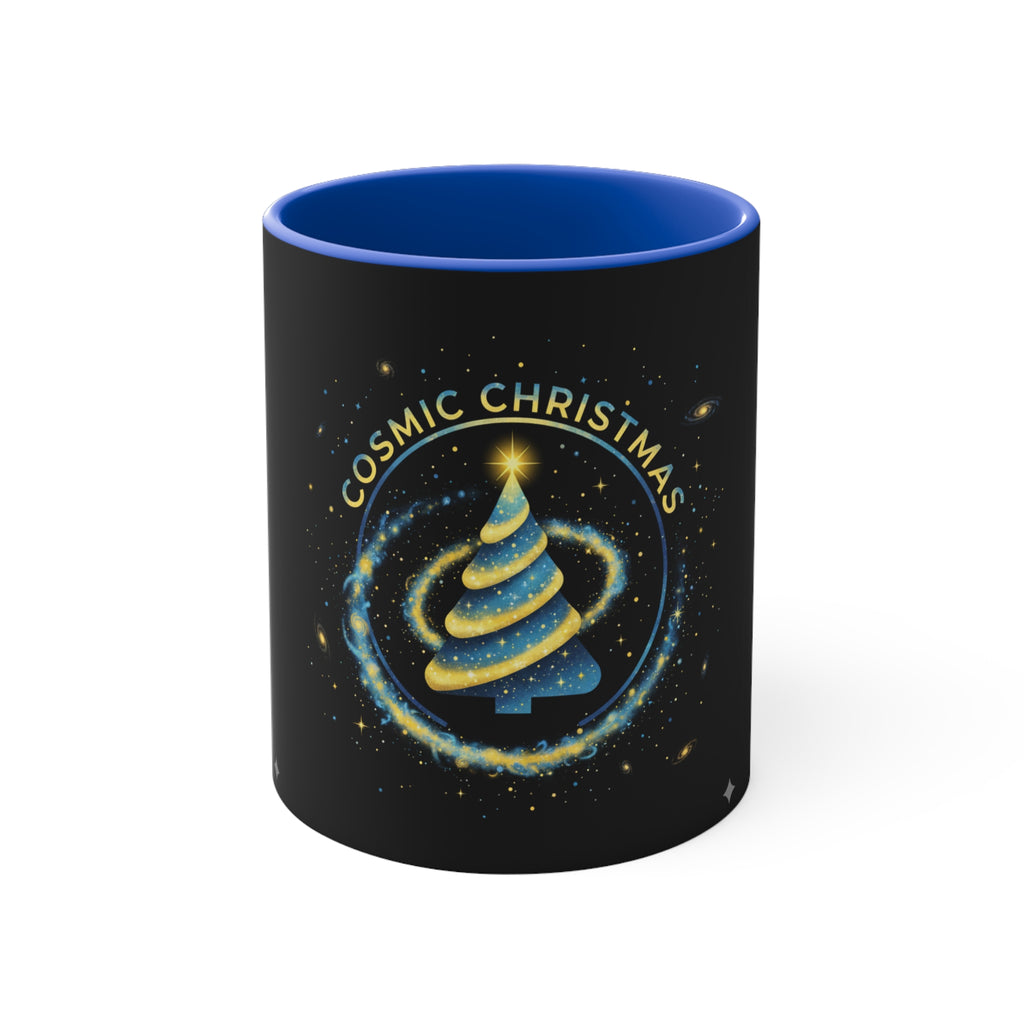 Cosmic Christmas Mug — 11oz Accent Holiday Coffee Cup❄️