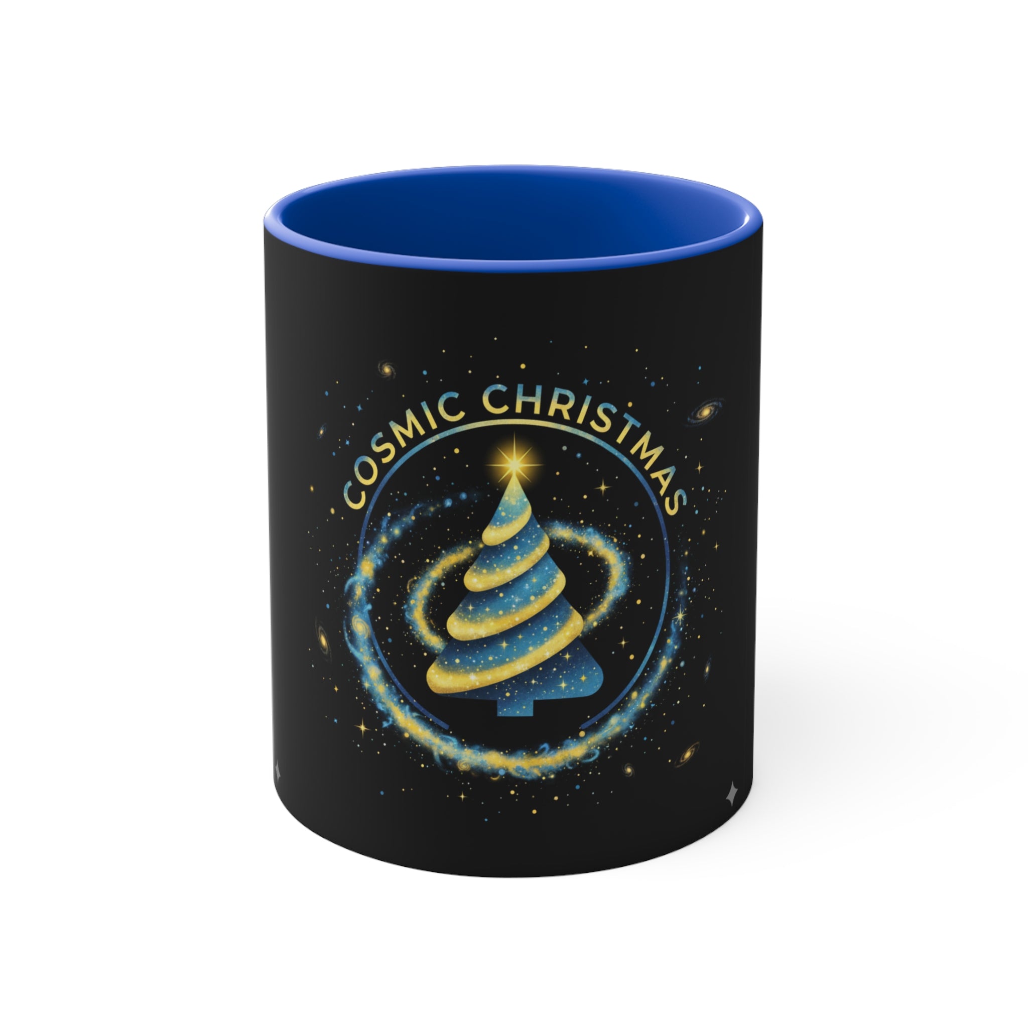 Cosmic Christmas Mug — 11oz Accent Holiday Coffee Cup❄️