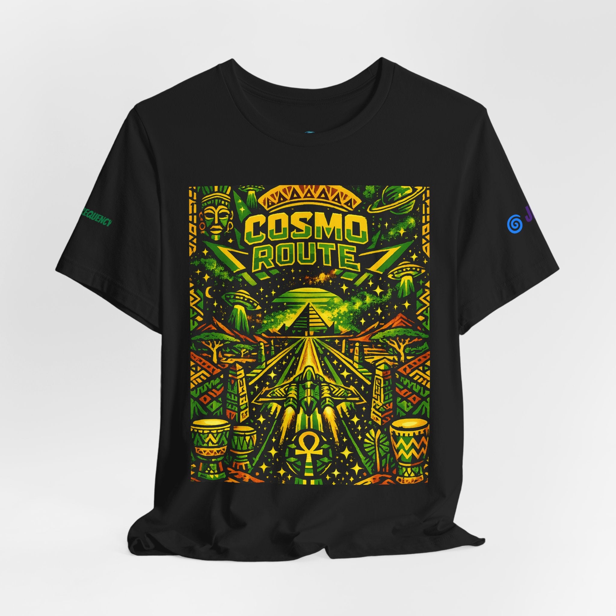 Cosmo Route / Ether Rising  ✅️✅️✅️ Tee — Cosmic Roots Collection Printify