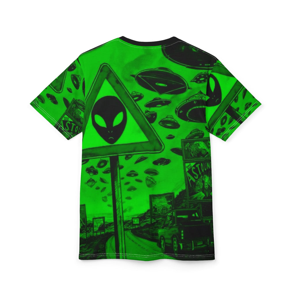👽 Alien Utopia Signal — All-Over Print Tee Printify