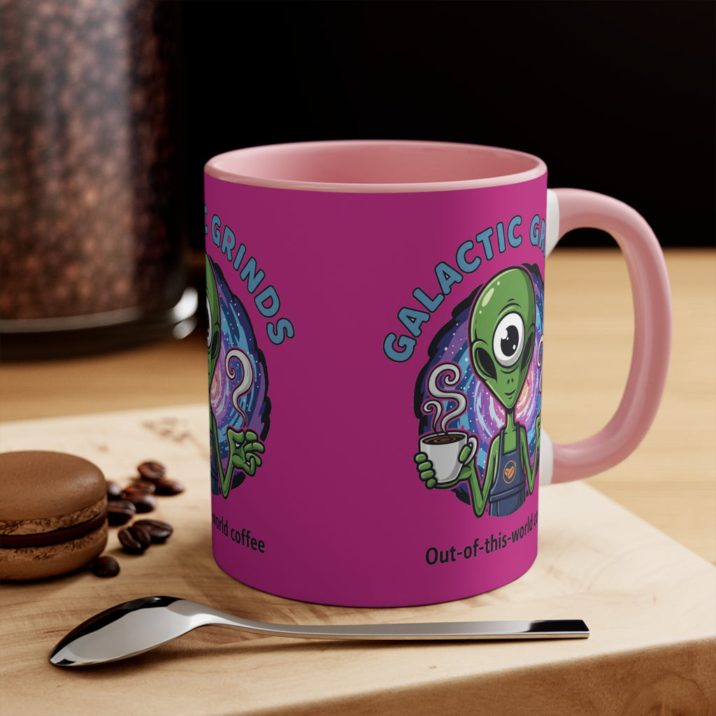 Galactic Grinds Alien Accent Mug | Fun Coffee Lover Gift | Unique Space-Themed Drinkware | Quirky Kitchen Decor | Perfect for [...]☕️