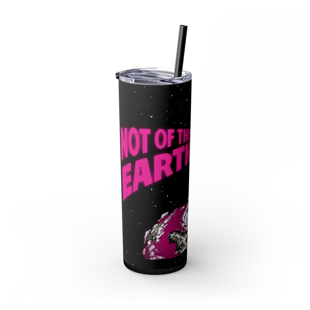 Skinny Tumbler — 'Not of This Earth' Retro Space 20oz Stainless Straw Cup