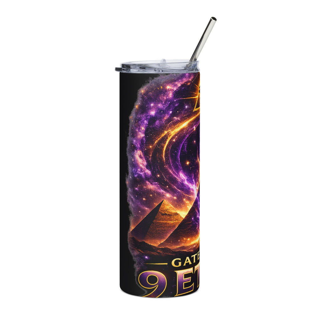 20oz Tumbler — Gateway to Ether Pyramid & Eye Cosmic Design