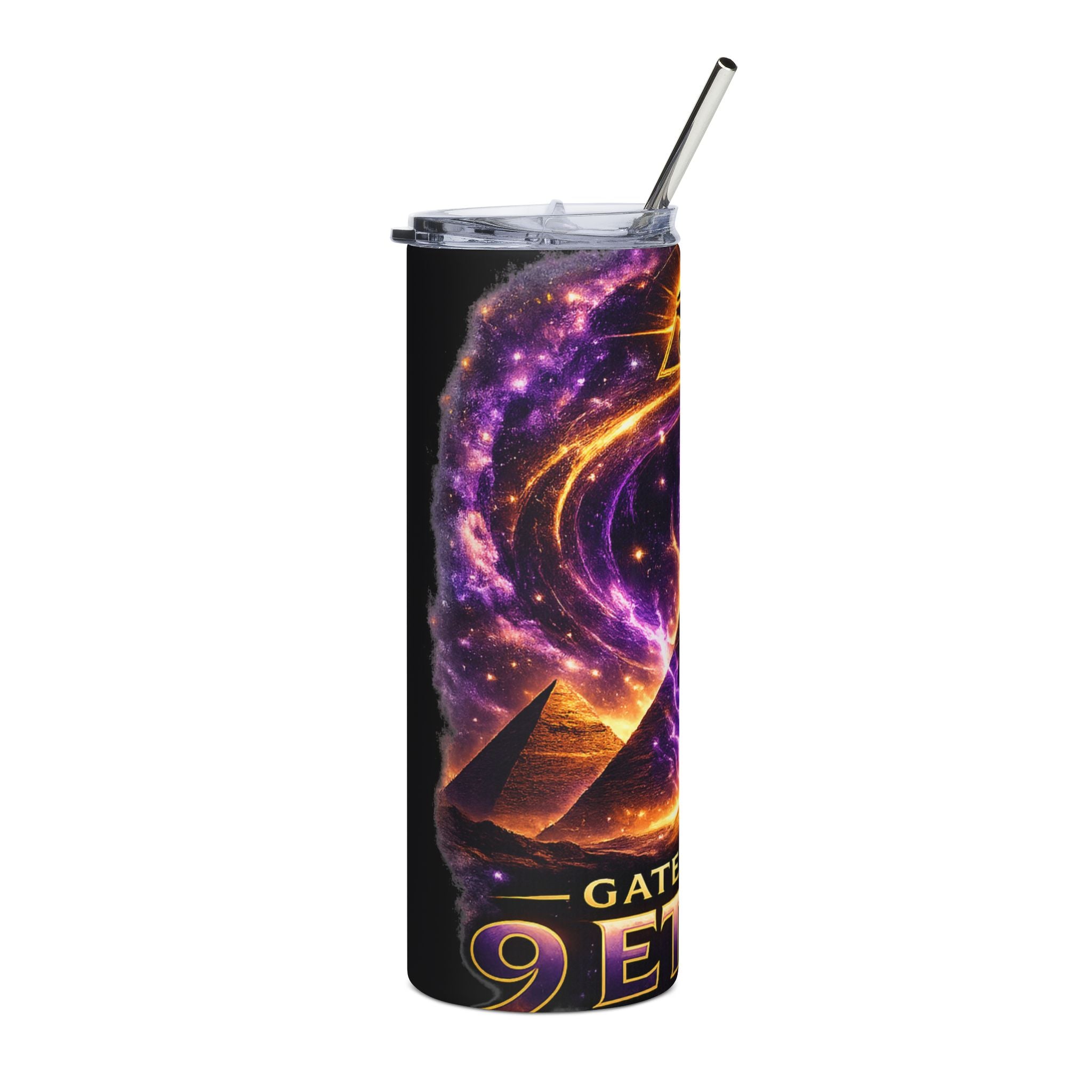 20oz Tumbler — Gateway to Ether Pyramid & Eye Cosmic Design