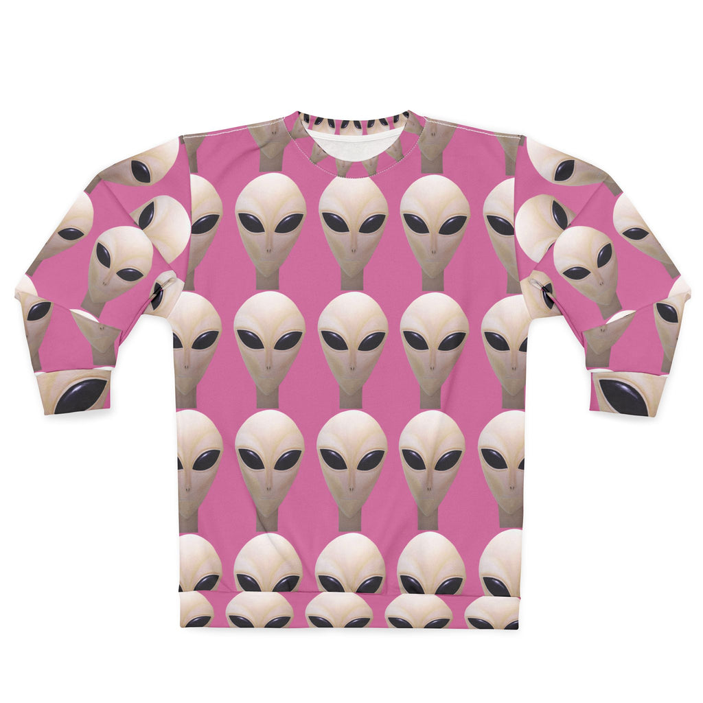 Alien Face Sweatshirt — Retro  Graphic Crewneck