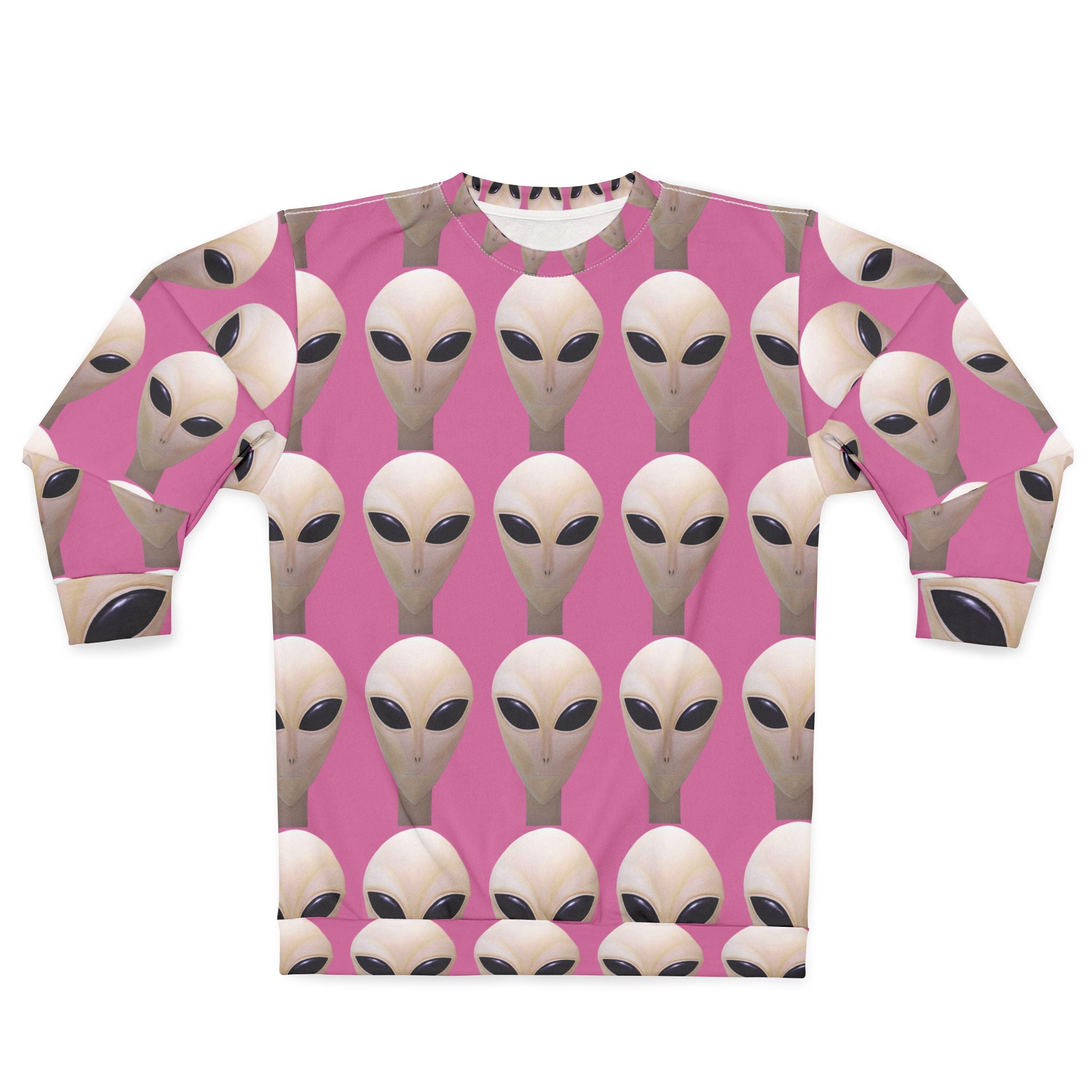 Alien Face Sweatshirt — Retro  Graphic Crewneck