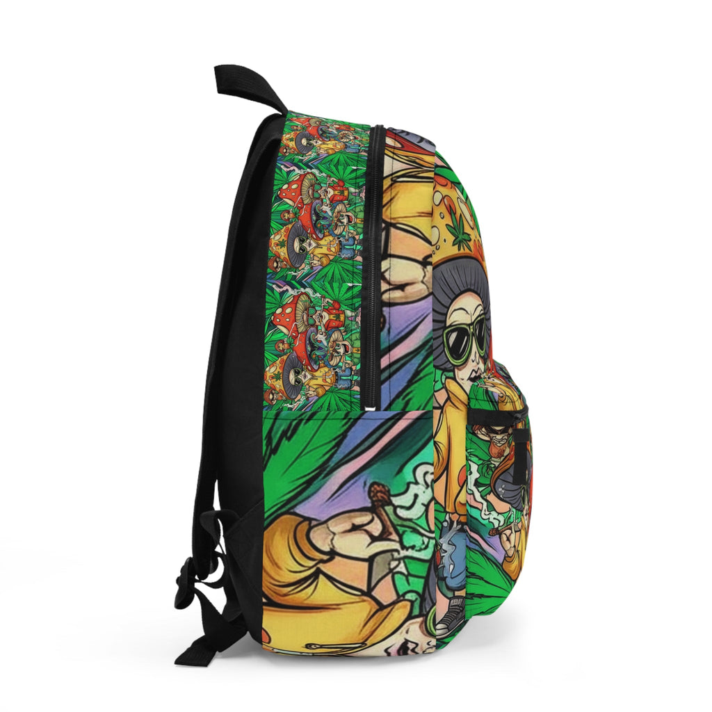 Colorful Psychedelic Backpack — Funky Art Festival Travel Bag Printify
