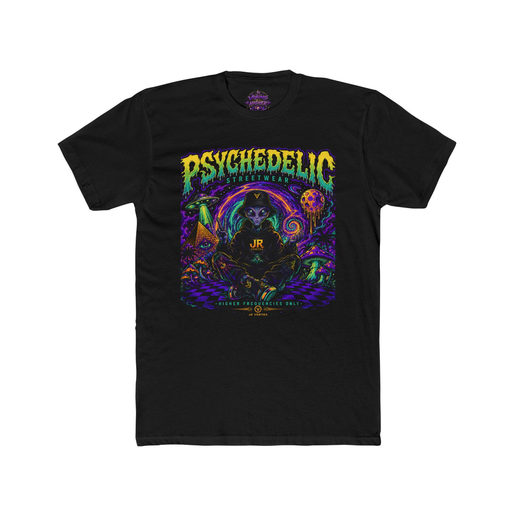 Psychedelic Grim Reaper Graphic Tee — Retro Trippy Skull Shirt