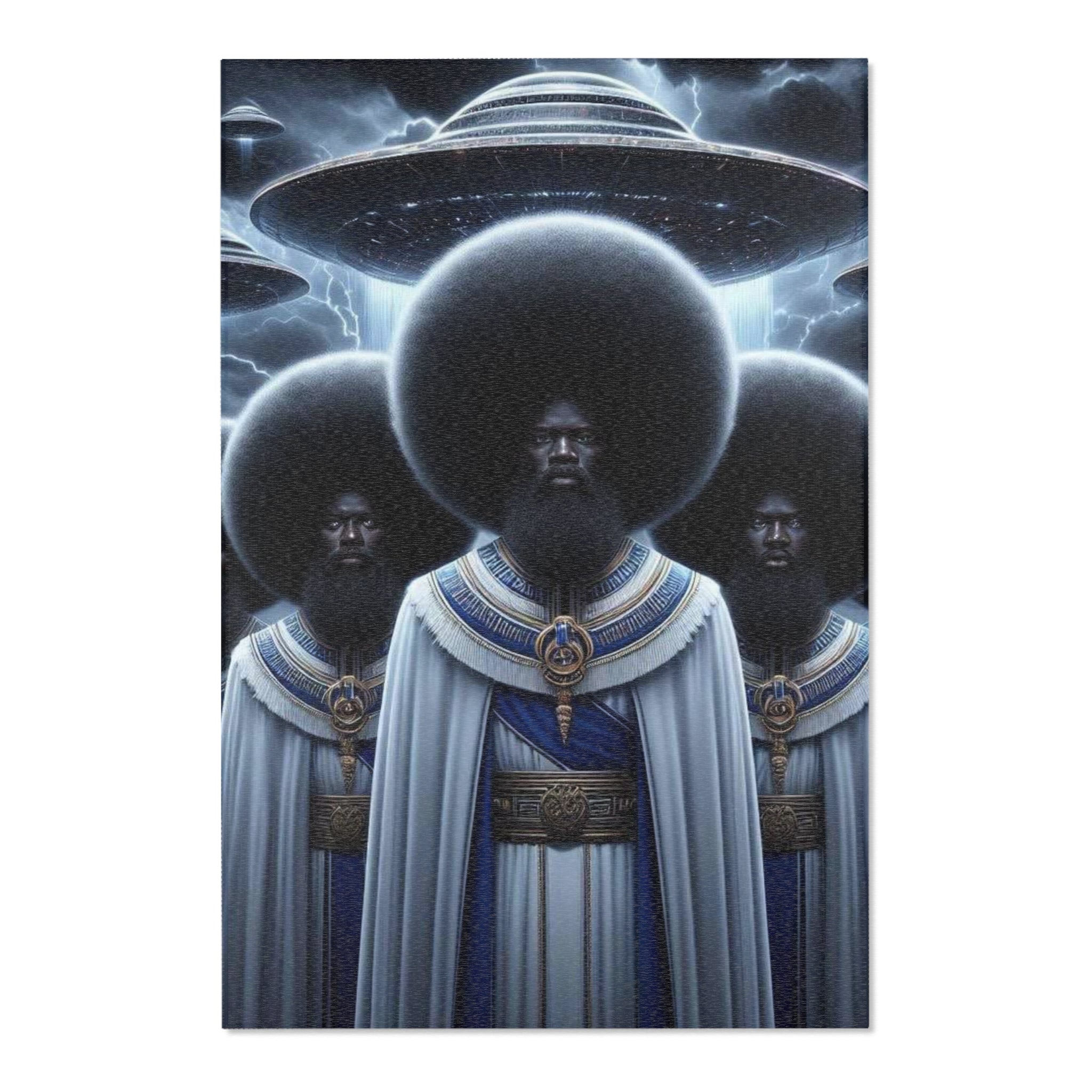 Ascended Beings Rug — Cosmic Ancestral Energy Decor