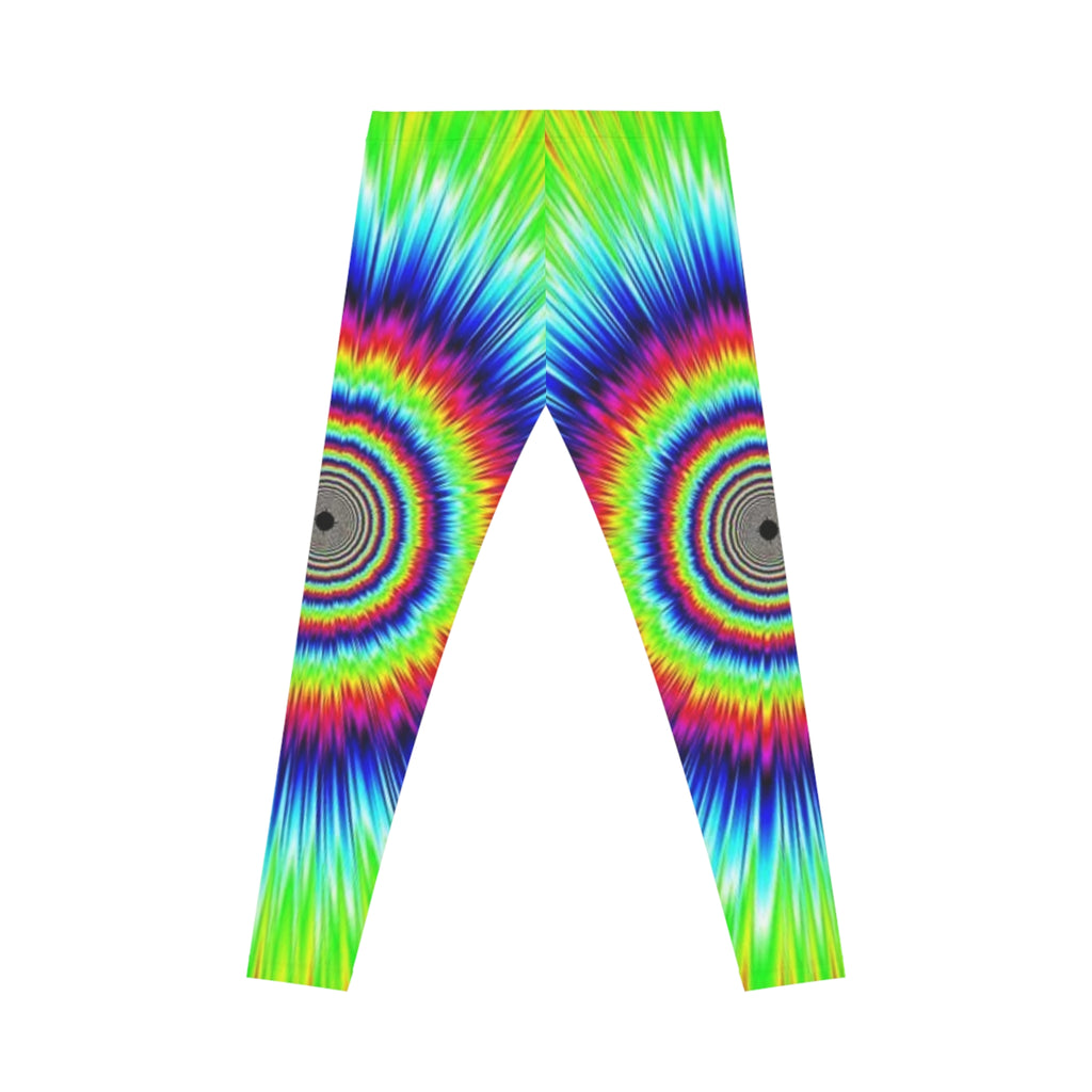 Tie-Dye Mandala Leggings – Psychedelic Rainbow AOP Activewear
