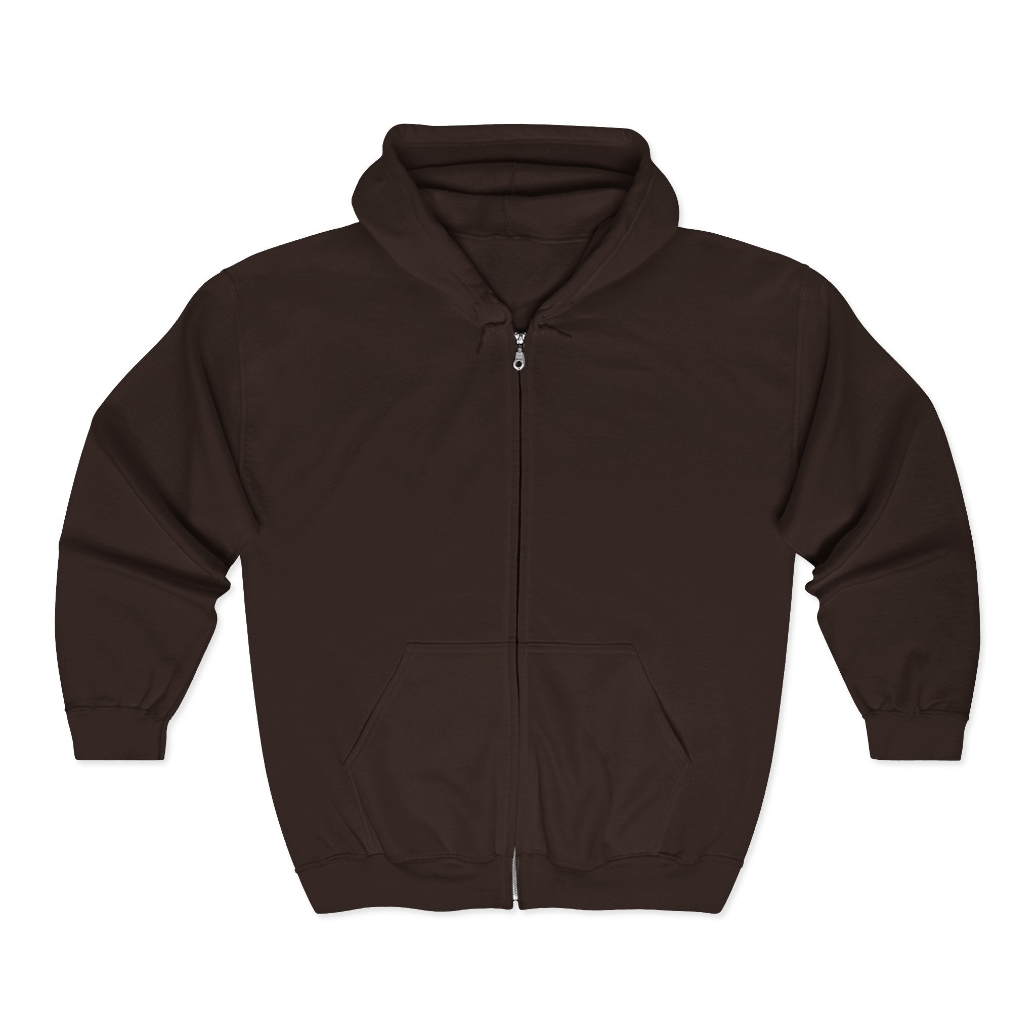 Illuminated Skull Zip Hoodie — All-Seeing Eye Graphic Back Printify