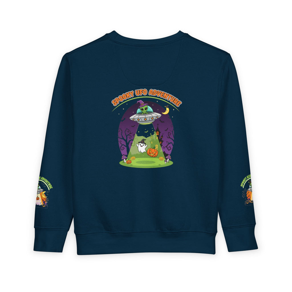 Spooky Alien Adventure Toddler Sweatshirt | Halloween Costume, Kids' Sweatshirt, Fun Apparel, Trick or Treat, Toddler Outfit