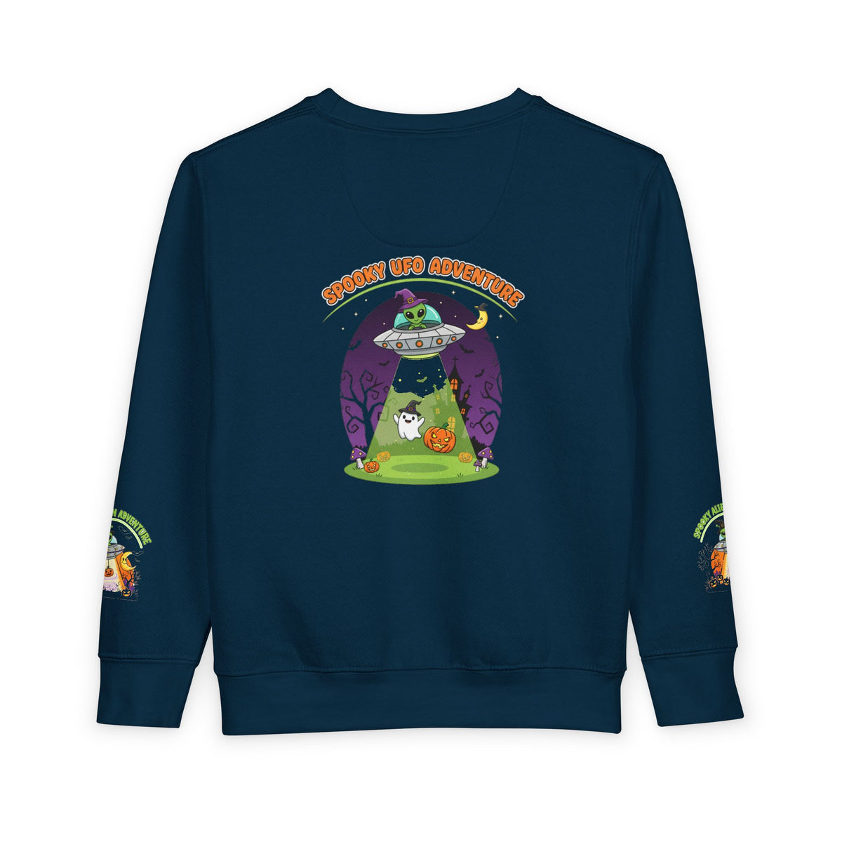 Spooky Alien Adventure Toddler Sweatshirt | Halloween Costume, Kids' Sweatshirt, Fun Apparel, Trick or Treat, Toddler Outfit