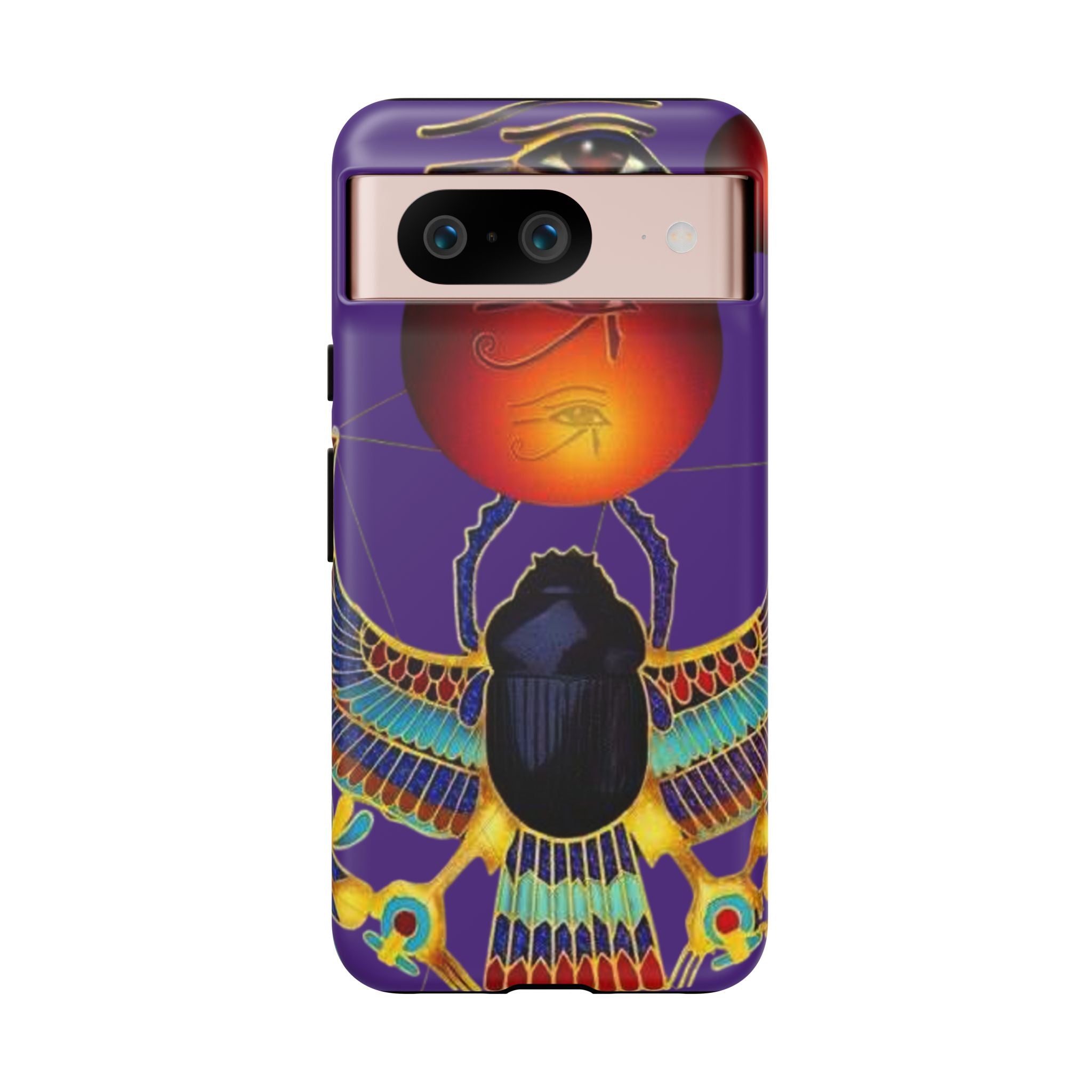 Colorful Phone Case with Egyptian-Inspired Design, Tough Cases for Gift, Phone Protection, Unique Accessories, Festival Style, Phone Cover