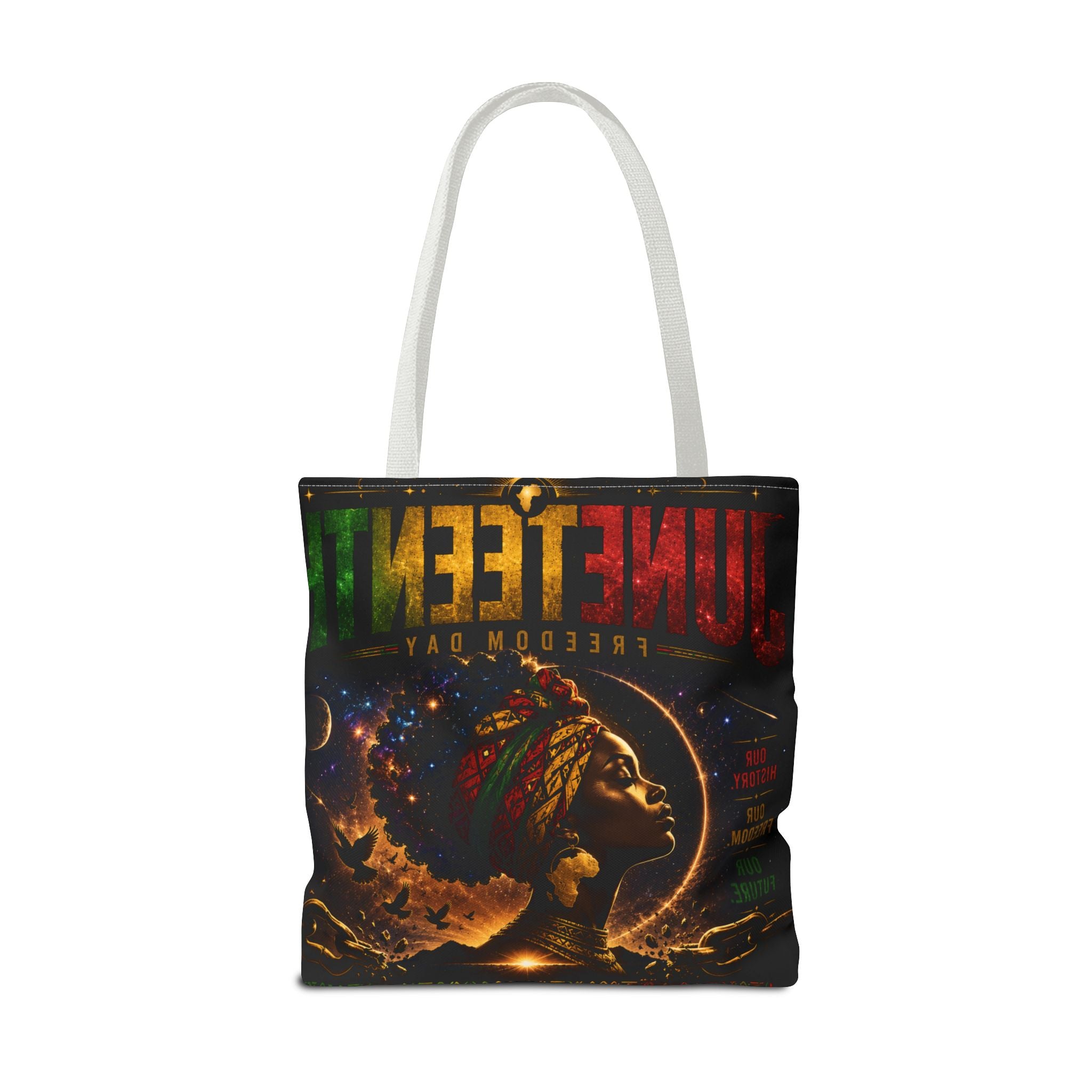 Juneteenth Freedom Day Tote Bag — Afrocentric Celebration Canvas Tote