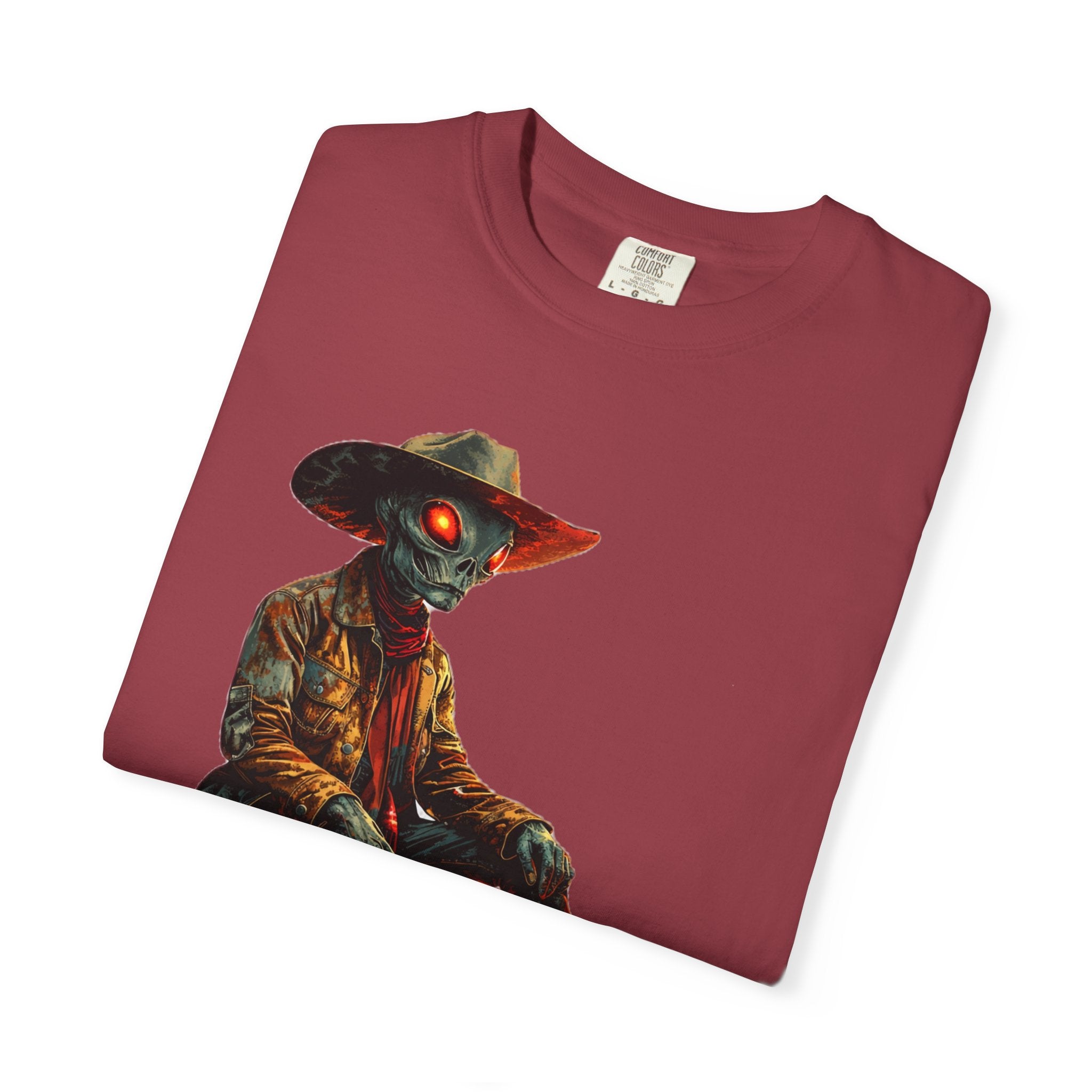 Gettin’ Weird Alien Cowboy Tee – Vintage Western Graphic Shirt