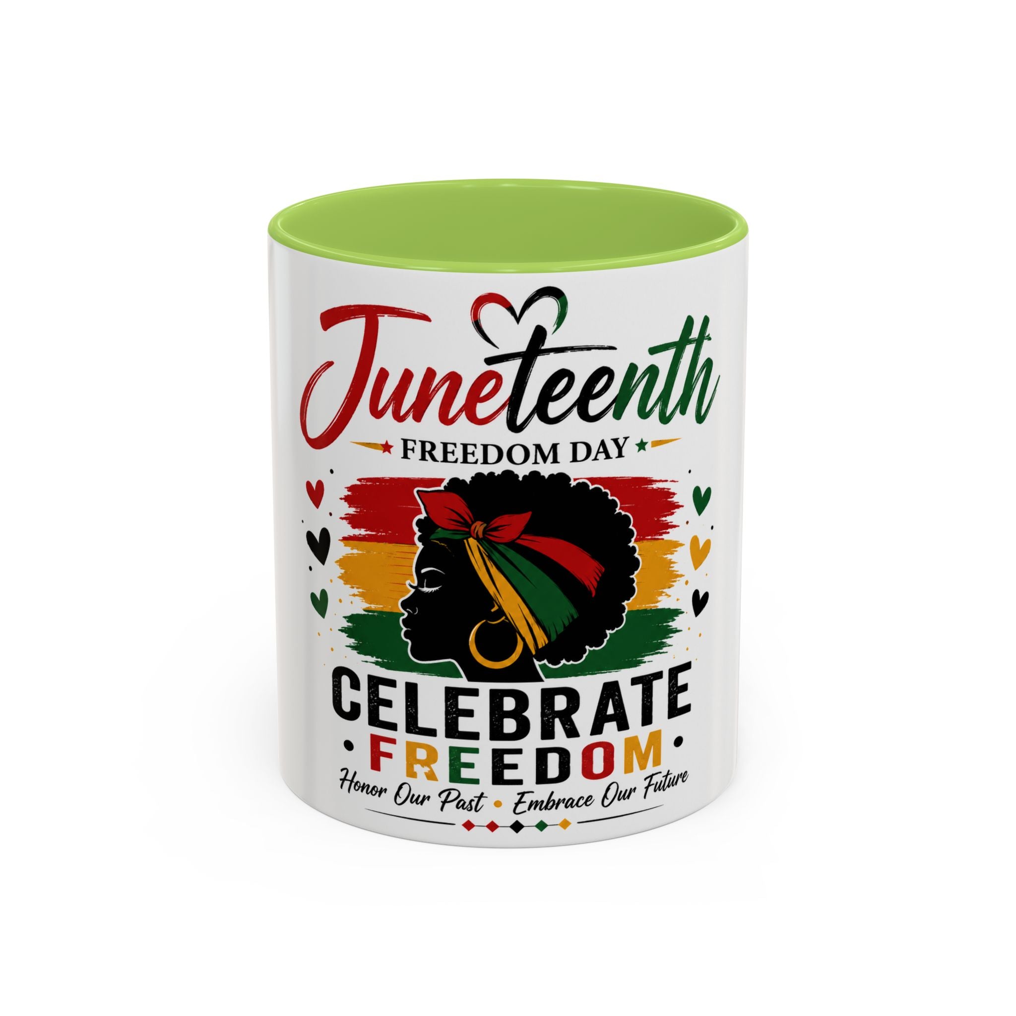Juneteenth Accent Coffee Mug – "Celebrate Freedom" Juneteenth Tribute