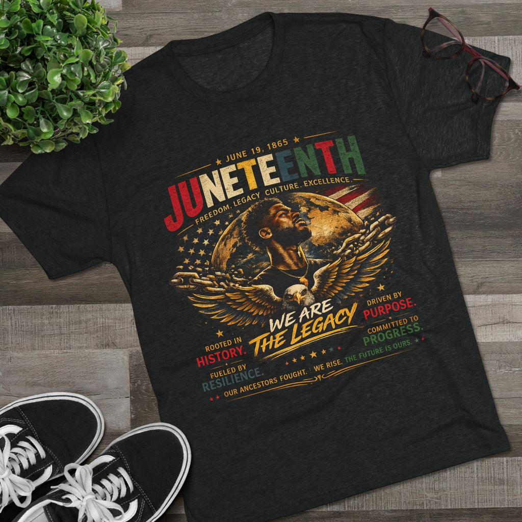 Juneteenth Celebration Tee — "We Are The Legacy" Patriotic Juneteenth T-Shirt