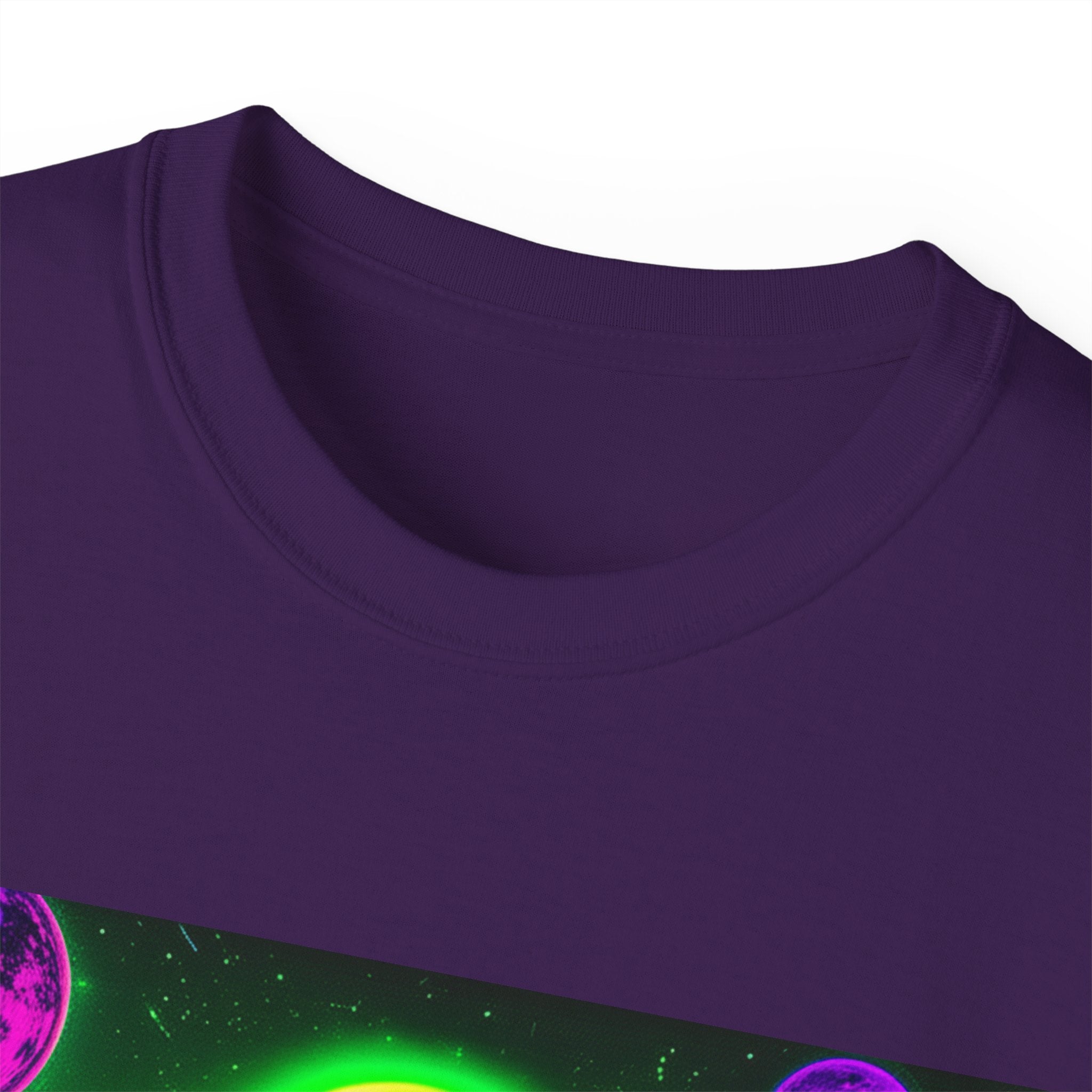 Cosmic Alien UFO Graphic T-Shirt | Neon Sci-Fi Streetwear Tee Printify