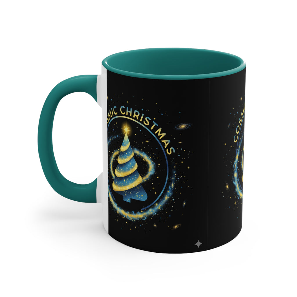 Cosmic Christmas Mug — 11oz Accent Holiday Coffee Cup❄️