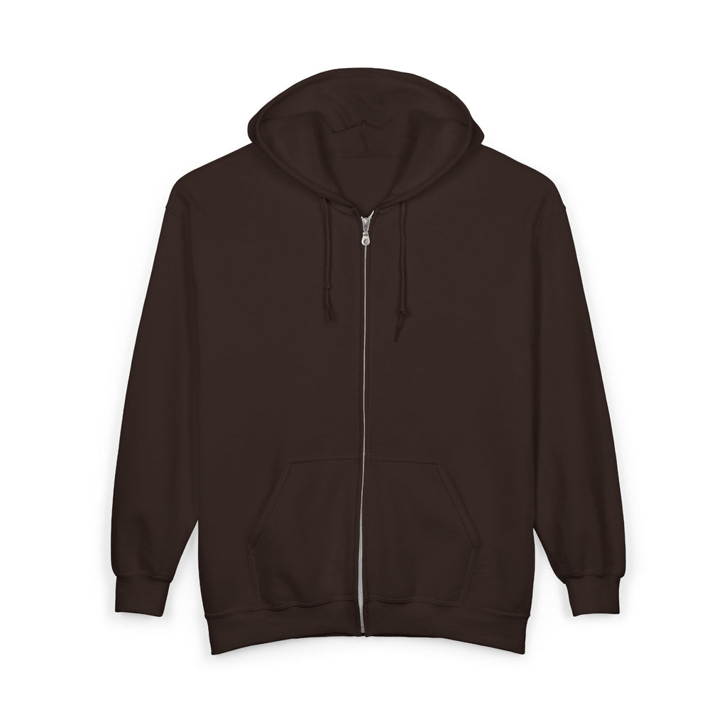 Illuminated Skull Zip Hoodie — All-Seeing Eye Graphic Back Printify
