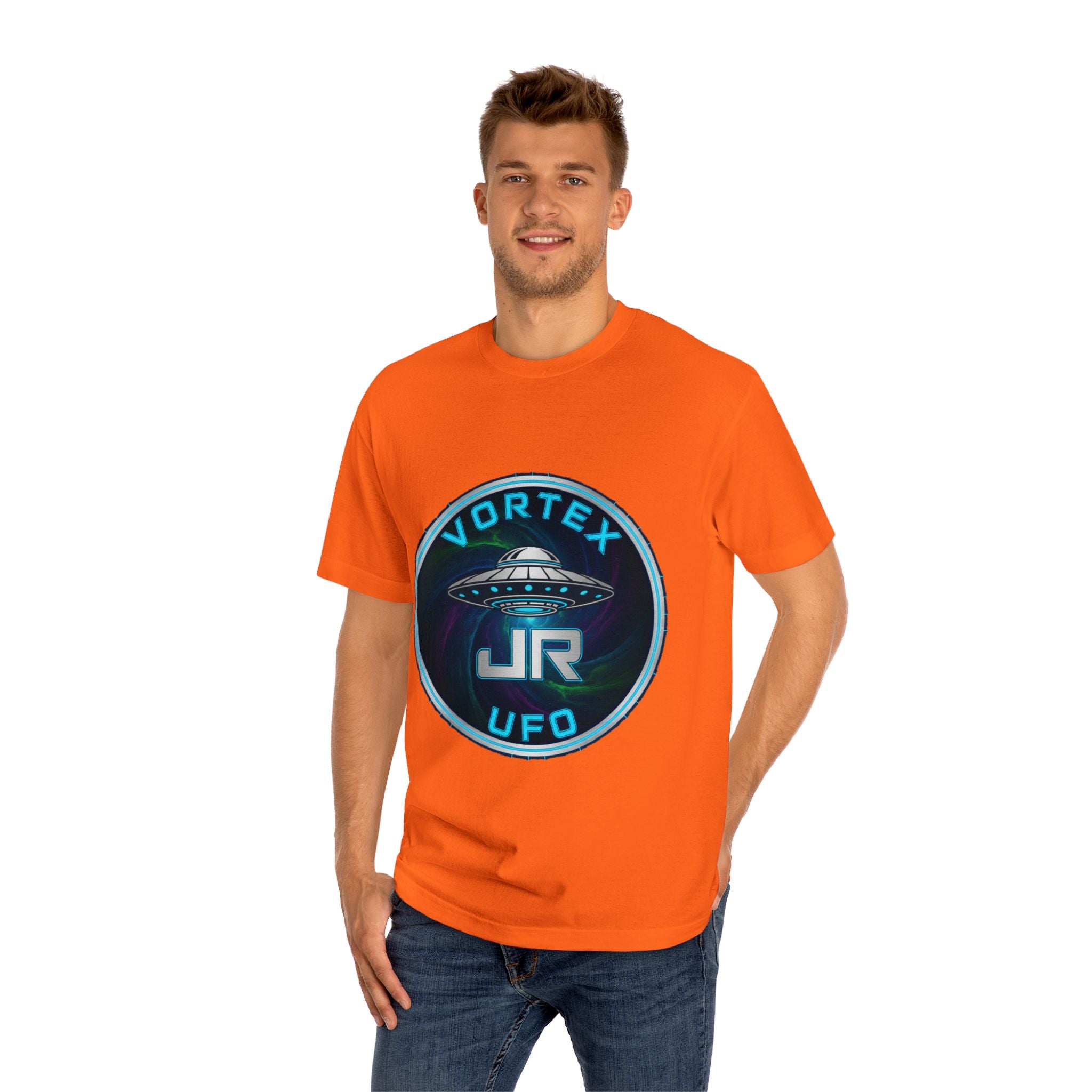 UFO Vortex JR Tee — Retro Sci‑Fi Alien Saucer Shirt Printify
