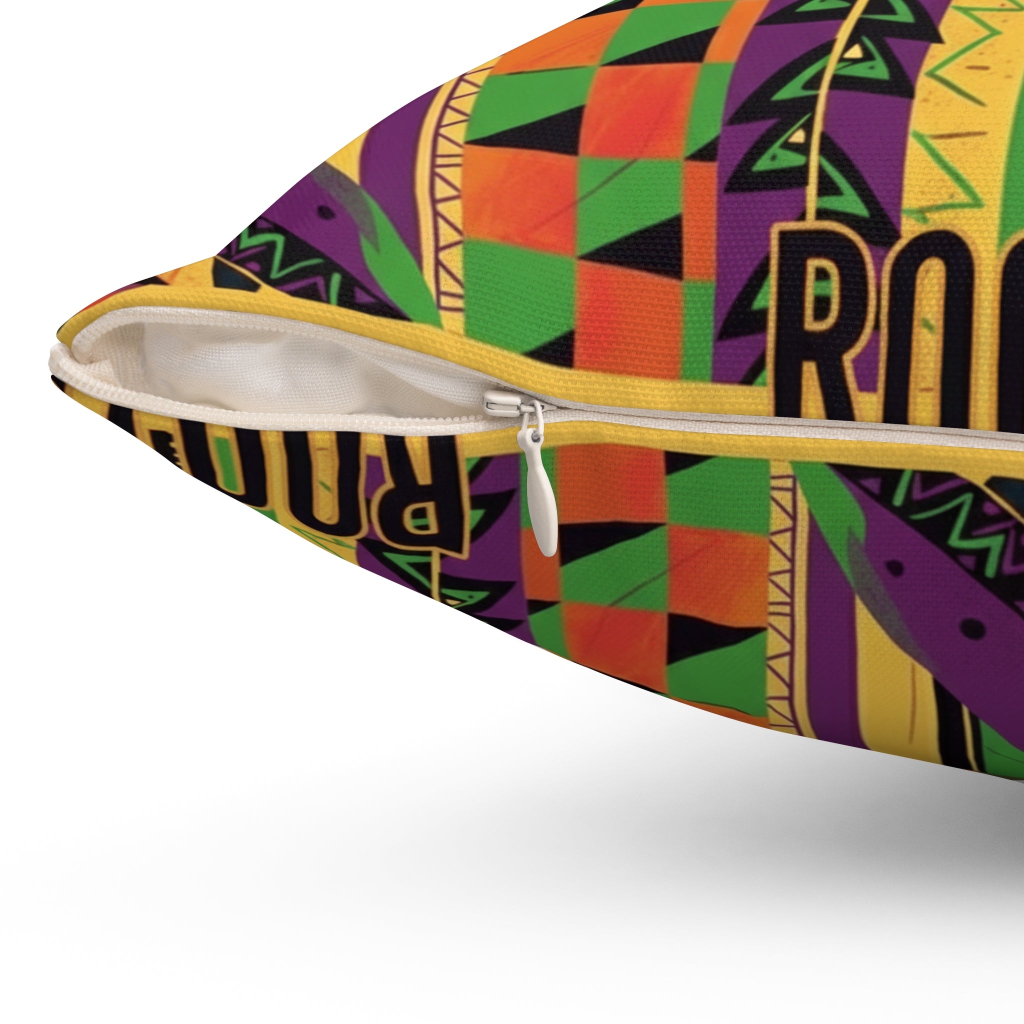 Black Excellence Afrocentric Decorative Pillow — African Pride Throw Cushion