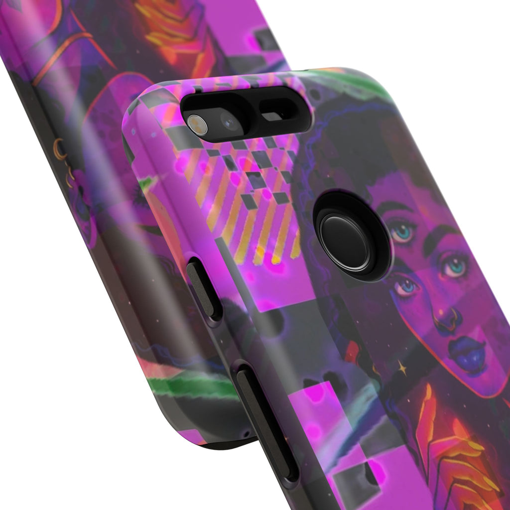 Third-Eye Goddess Phone Case — Neon Psychic Art iPhone Cover