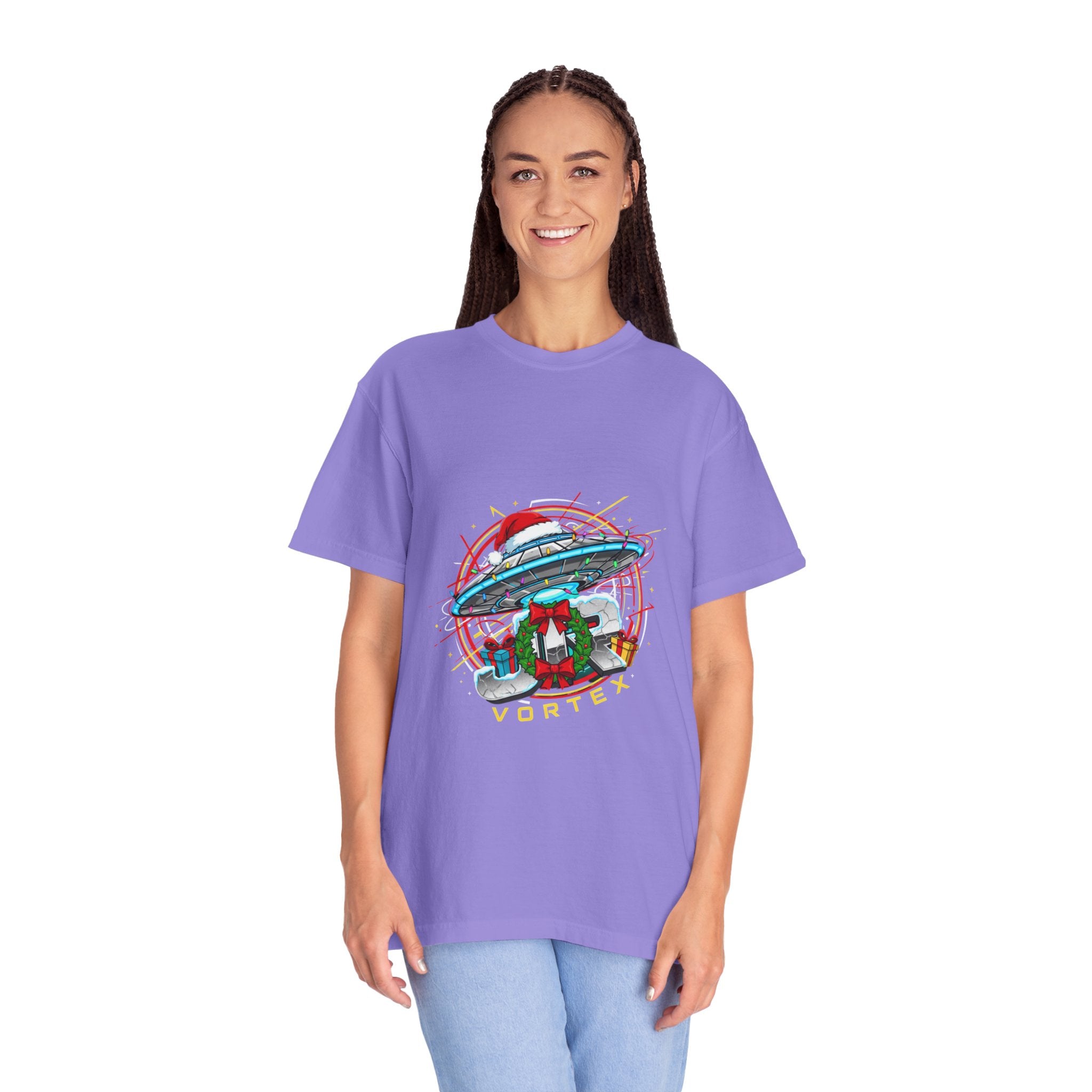 UFO Vacation Tee — Retro Alien Abduction Graphic T-Shirt