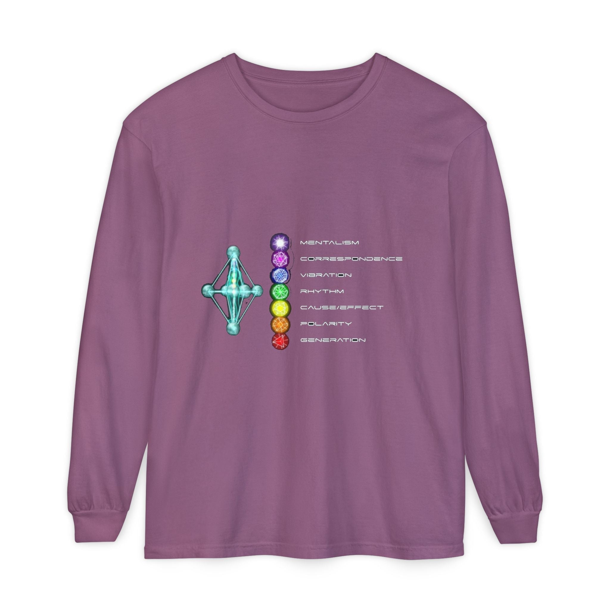 7 Hermetic Principles Long Sleeve | Ether Soulwear Collection Printify