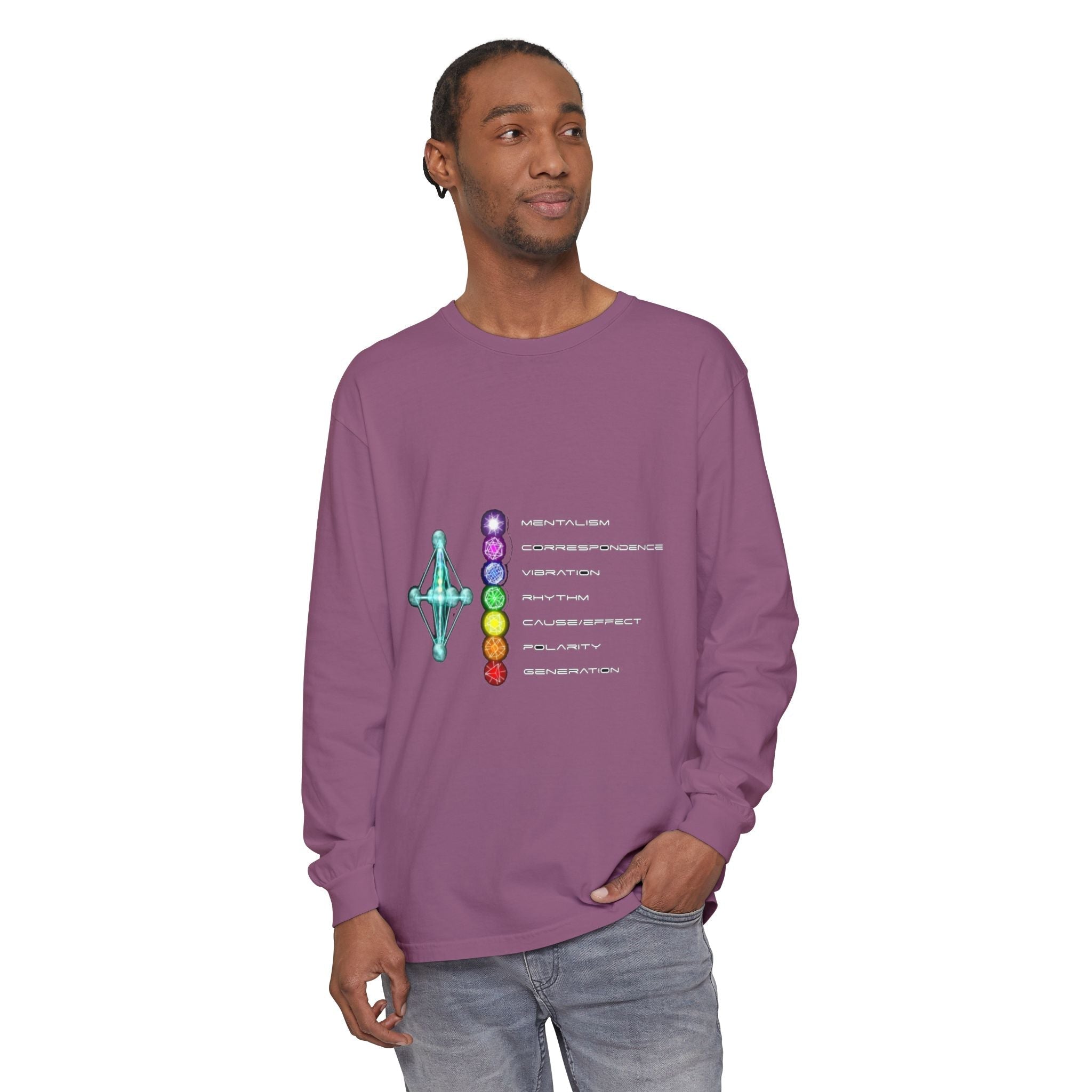 7 Hermetic Principles Long Sleeve | Ether Soulwear Collection Printify