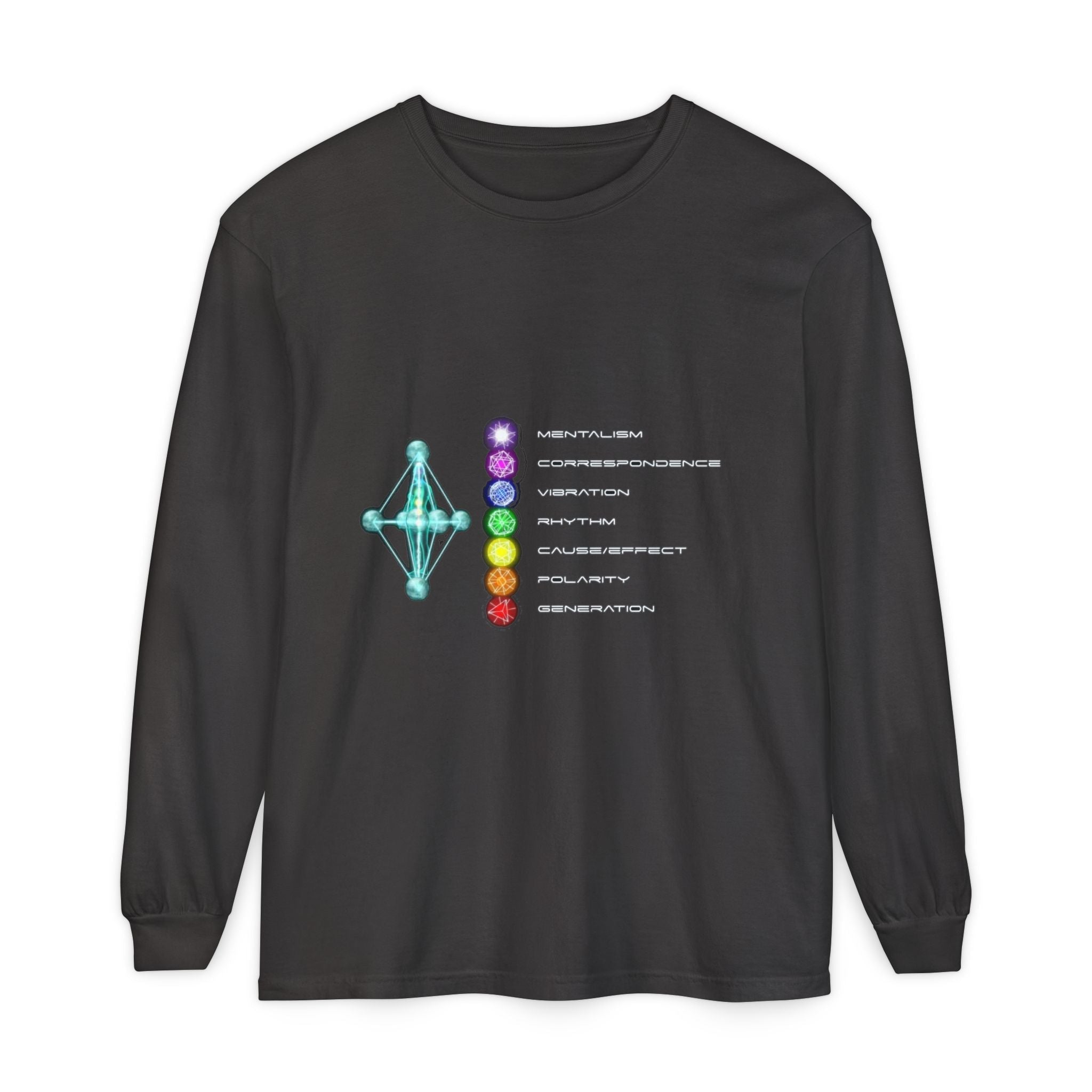7 Hermetic Principles Long Sleeve | Ether Soulwear Collection Printify