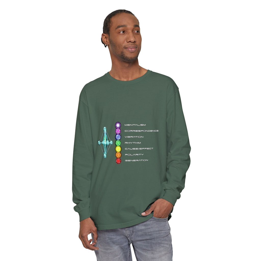 7 Hermetic Principles Long Sleeve | Ether Soulwear Collection Printify