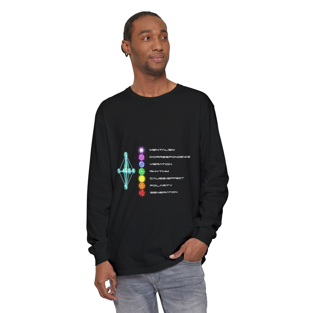 7 Hermetic Principles Long Sleeve | Ether Soulwear Collection Printify