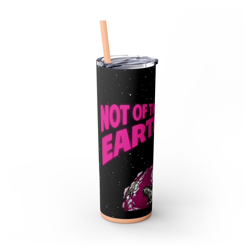 Skinny Tumbler — 'Not of This Earth' Retro Space 20oz Stainless Straw Cup