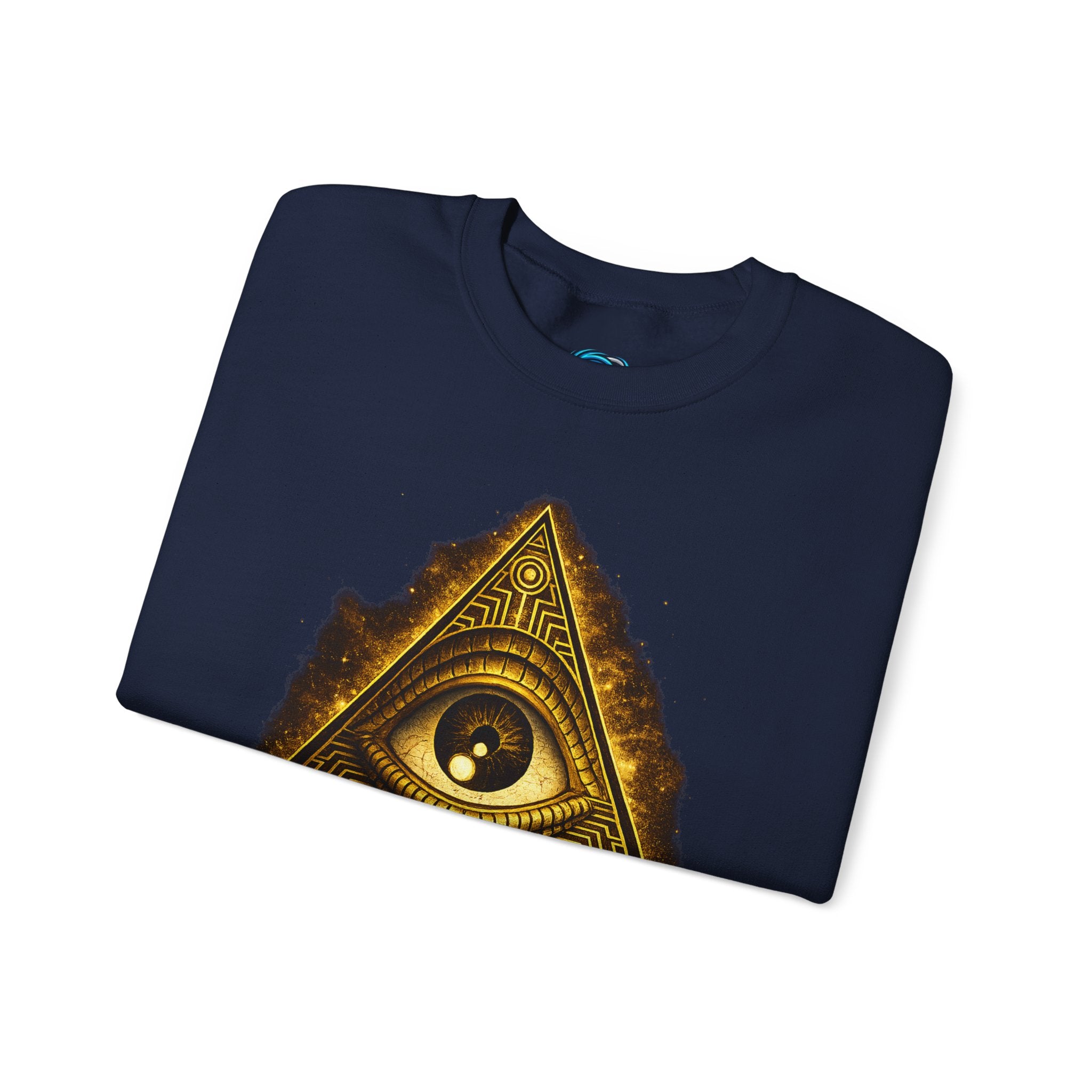 Open Your Mind All-Seeing Eye Pyramid Sweatshirt Printify