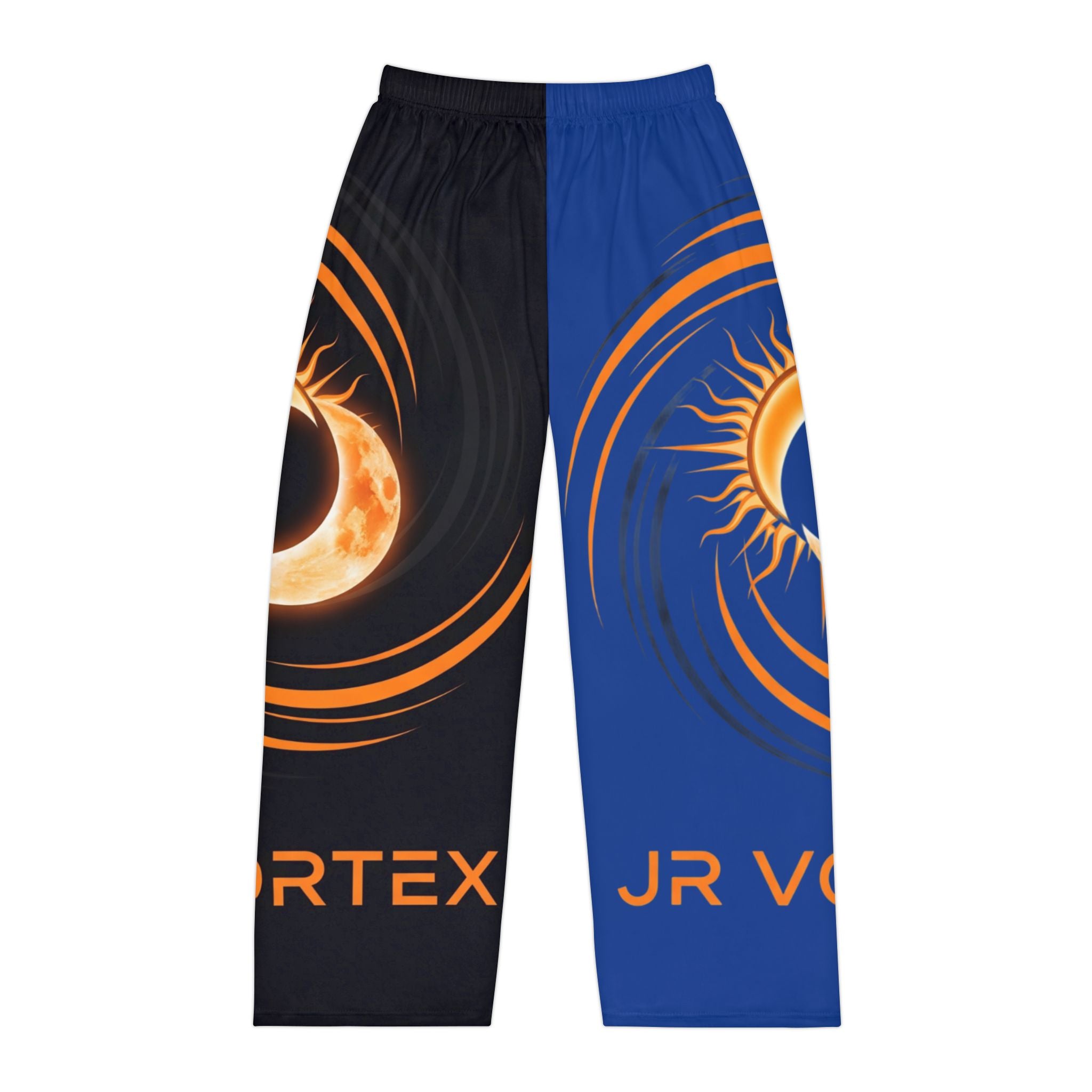 Vortex Sun and Moon Men's Pajama Pants, Cosmic Lounge Pants, Ideal for Relaxing, Gift for Him, Space-Themed Sleepwear, Chill Nightwear