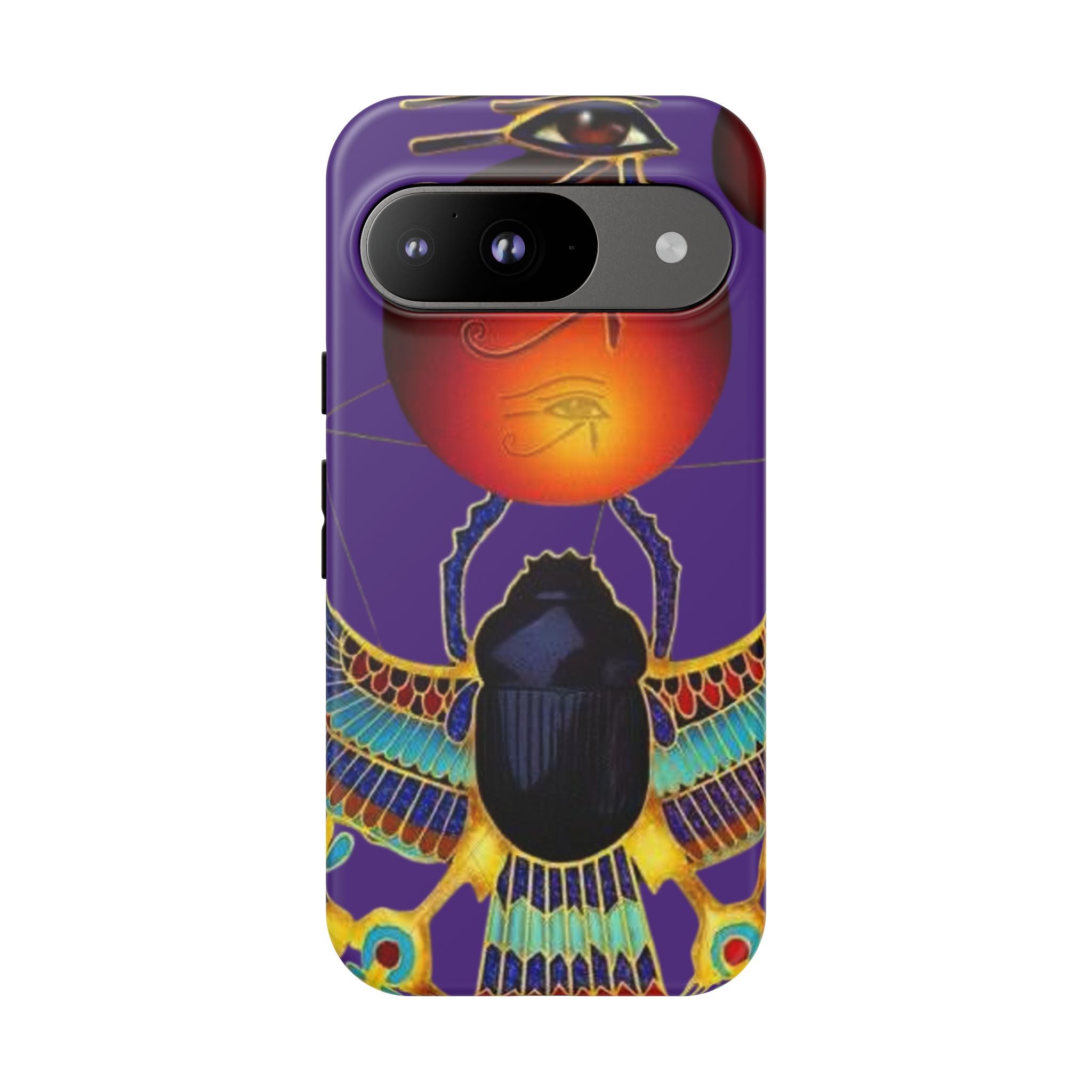 Colorful Phone Case with Egyptian-Inspired Design, Tough Cases for Gift, Phone Protection, Unique Accessories, Festival Style, Phone Cover