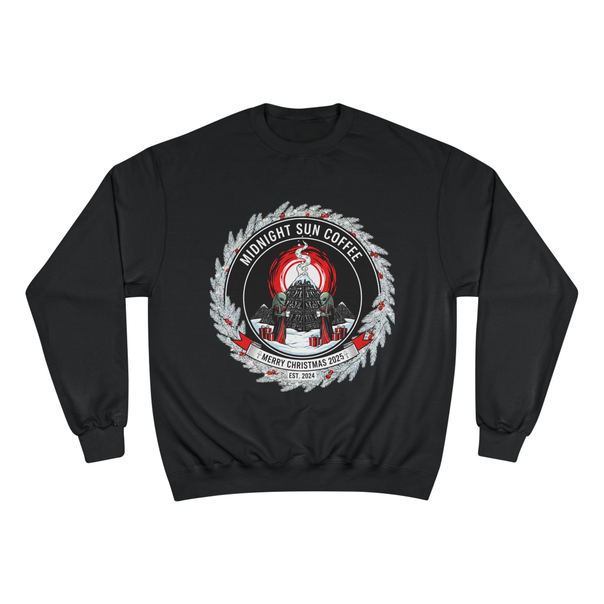 Sweatshirt — Midnight Sun Coffee Holiday Emblem