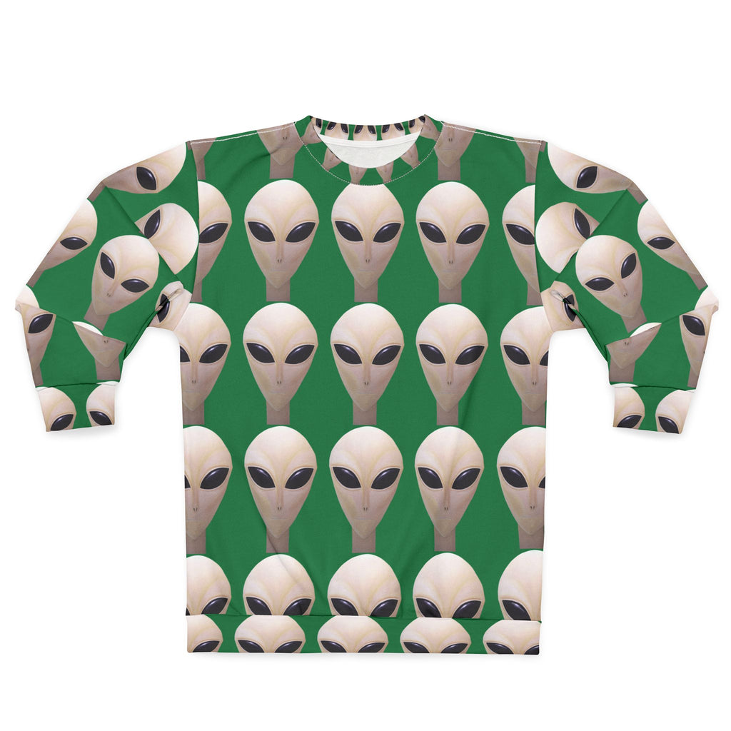 Alien Face Sweatshirt — Retro  Graphic Crewneck