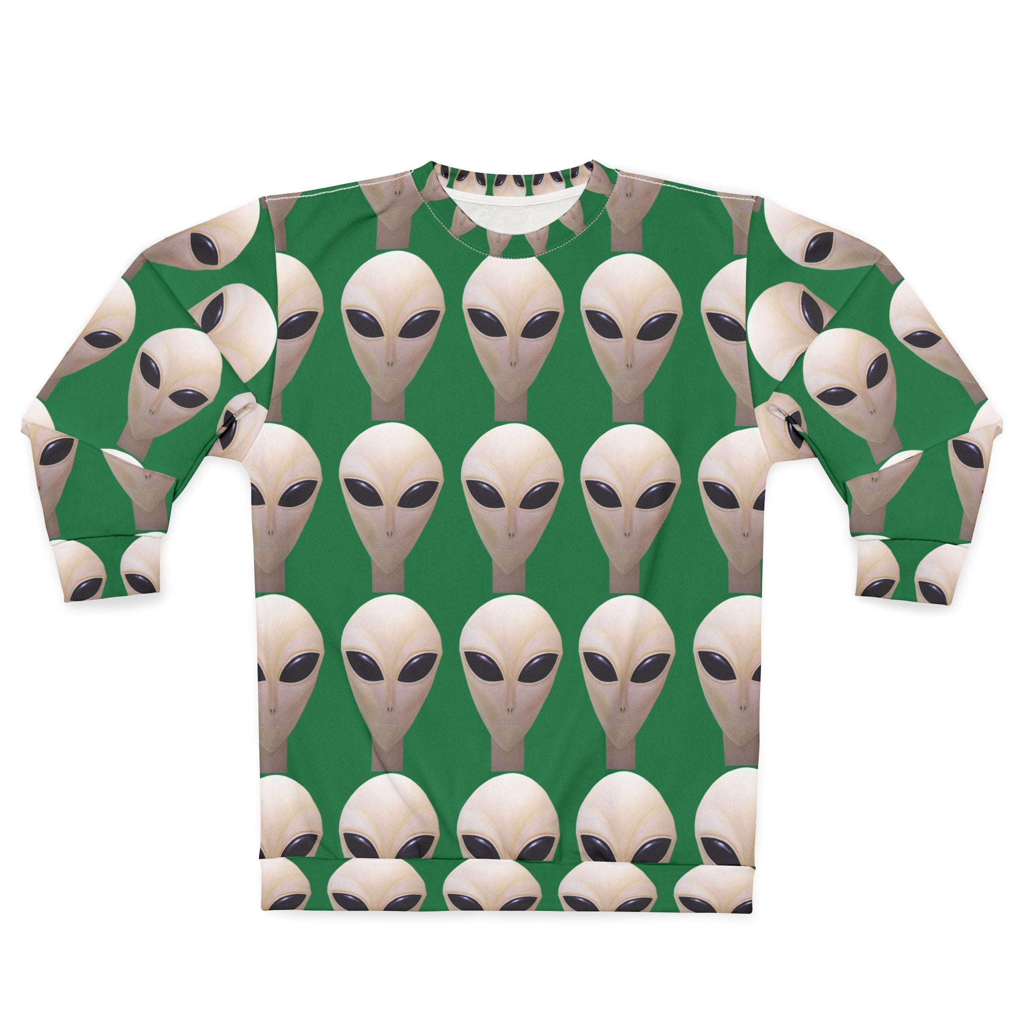 Alien Face Sweatshirt — Retro  Graphic Crewneck