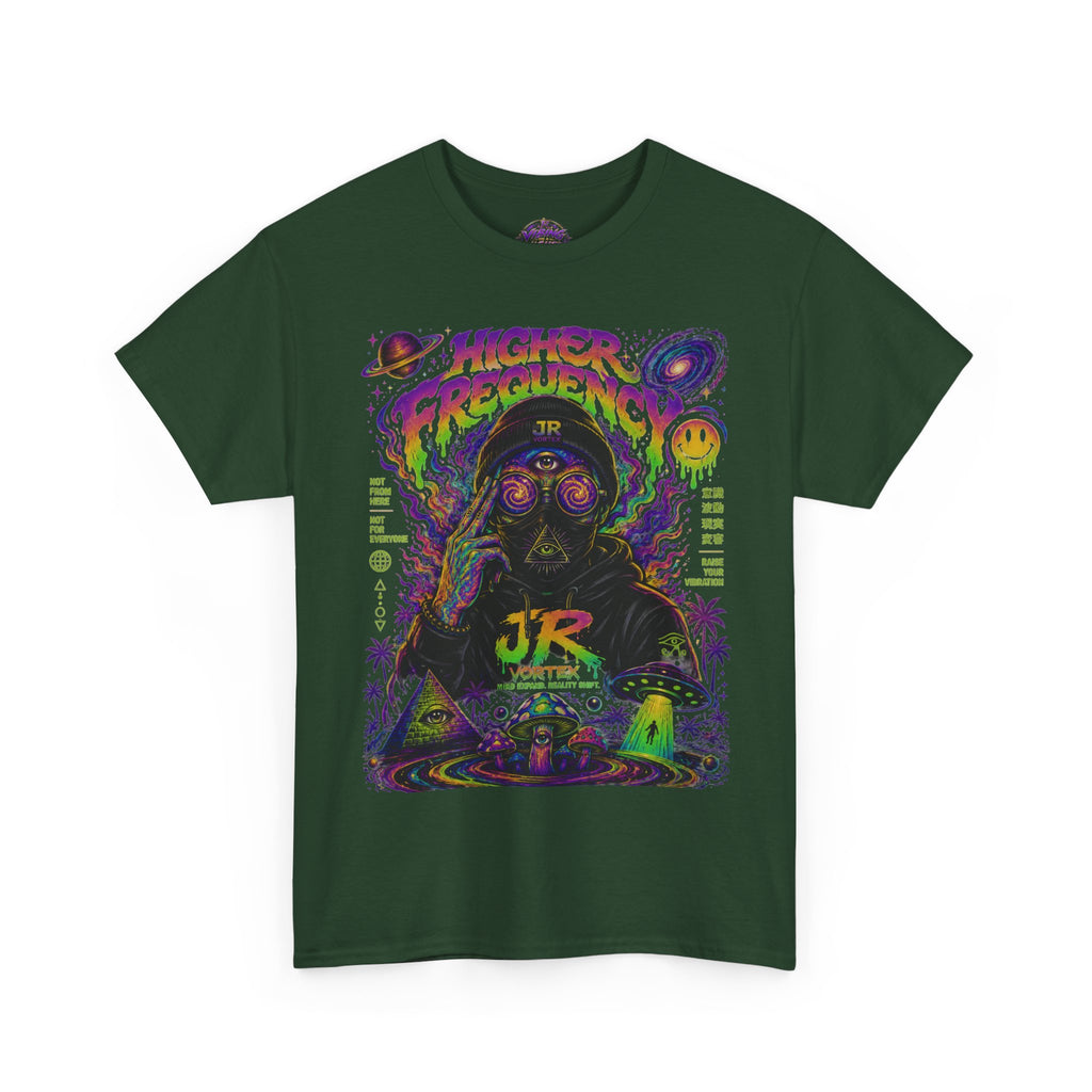 Psychedelic 'Higher Frequency' Graphic Tee